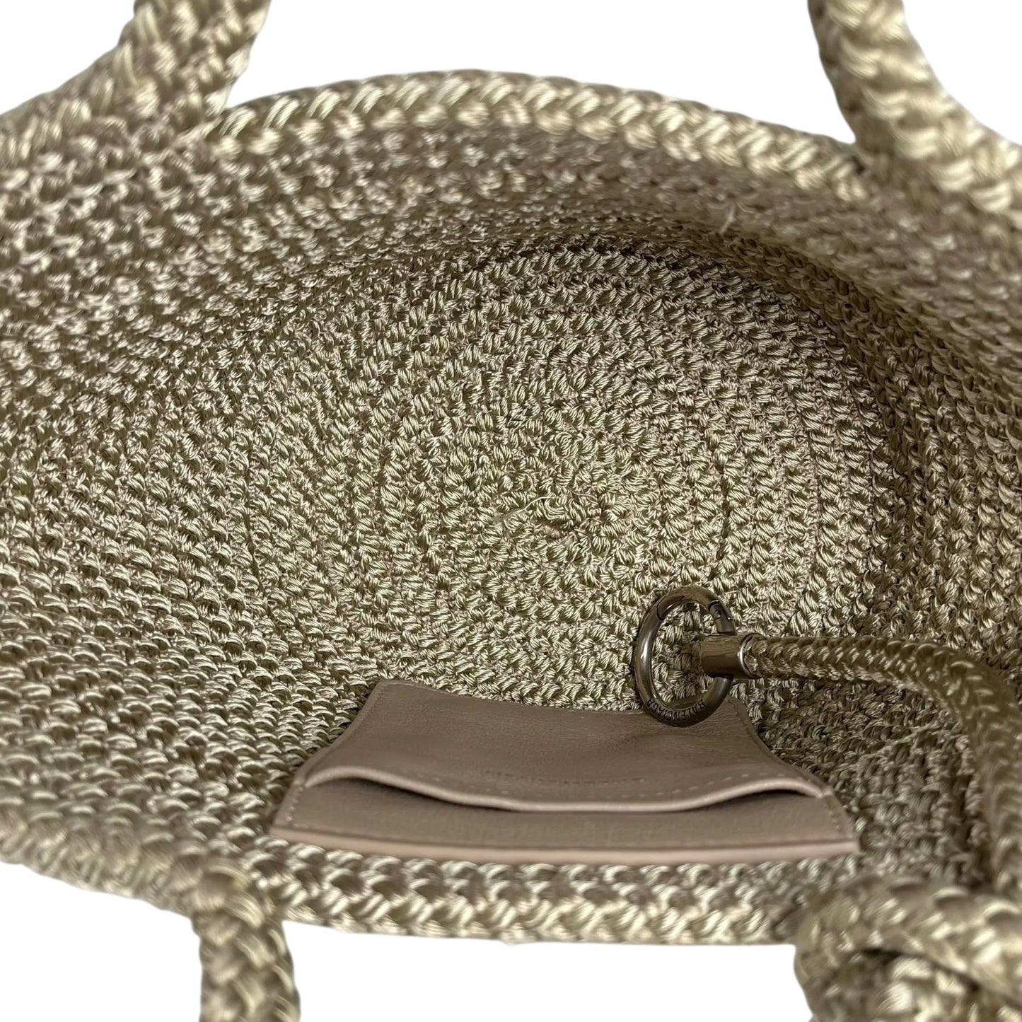 Balenciaga Ibiza Small Basket Hand Bag - Beige