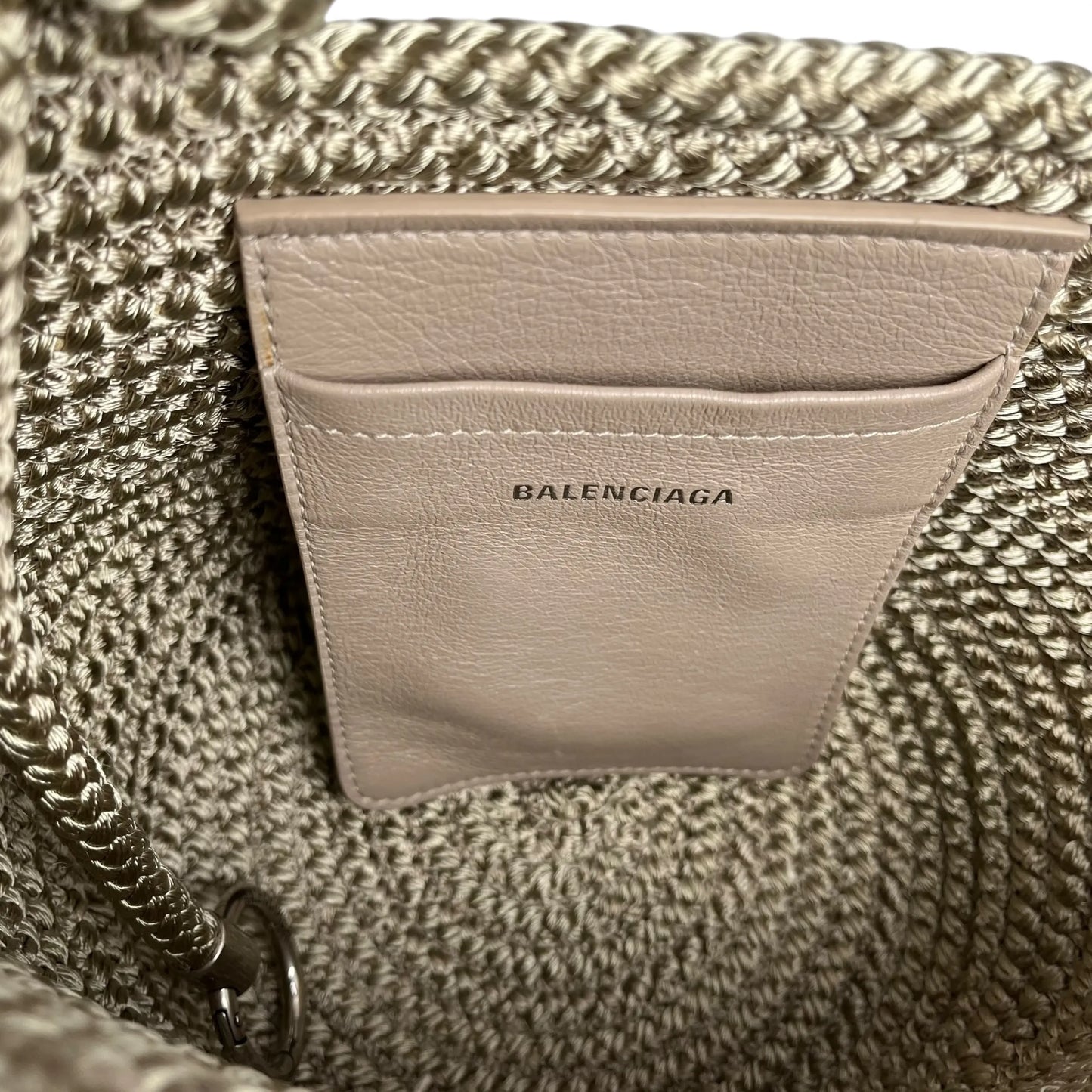 Balenciaga Ibiza Small Basket Hand Bag - Beige