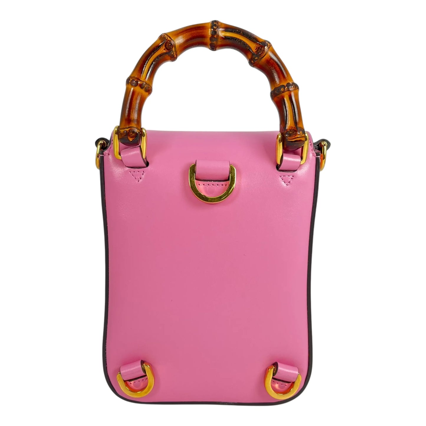 GUCCI Bamboo Mini Hand Bag Shoulder Bag Backpack - Pink