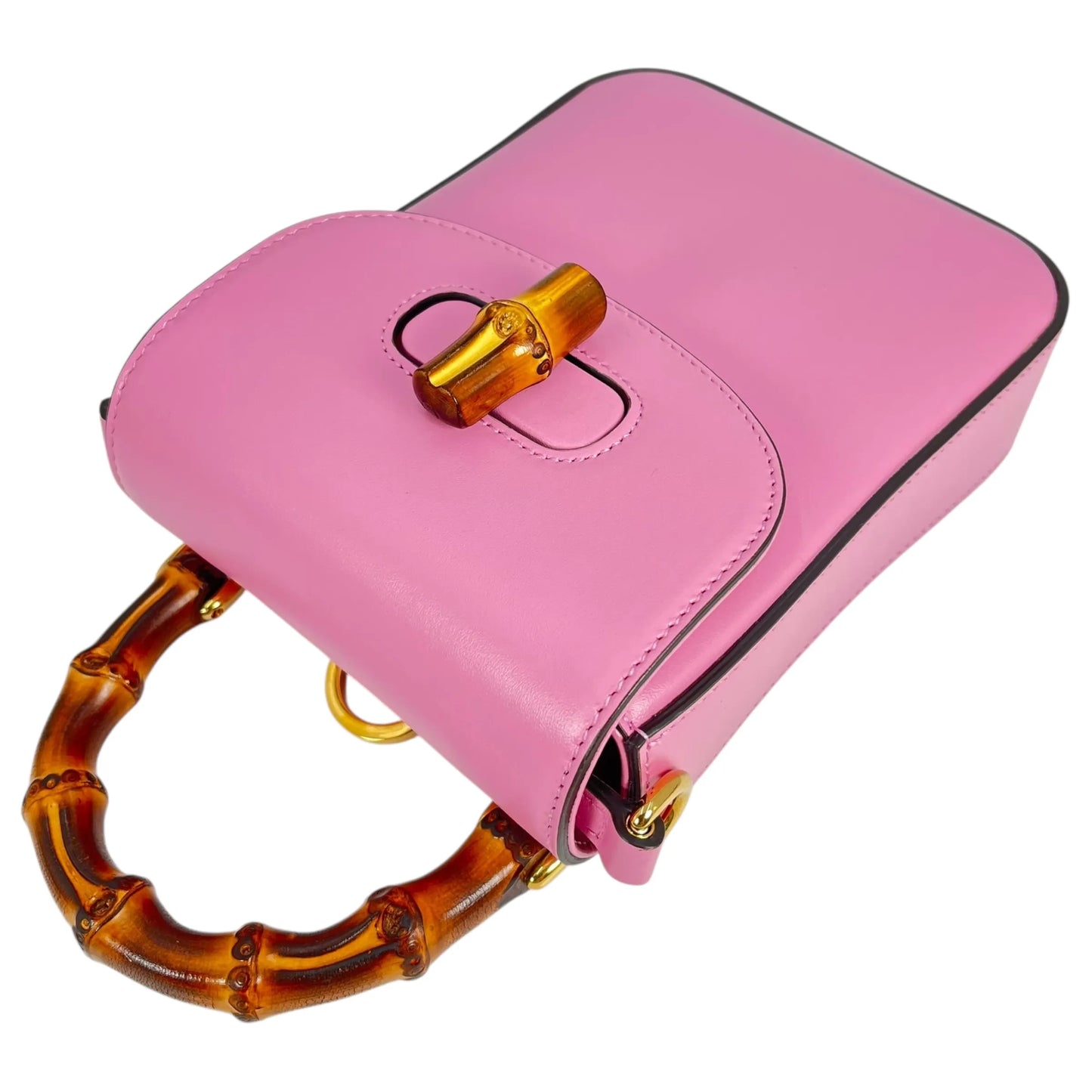 GUCCI Bamboo Mini Hand Bag Shoulder Bag Backpack - Pink