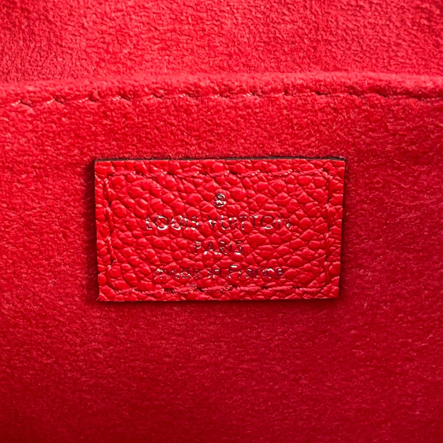 Louis Vuitton Monogram Empreinte Saint Germain BB Shoulder Bag - Red