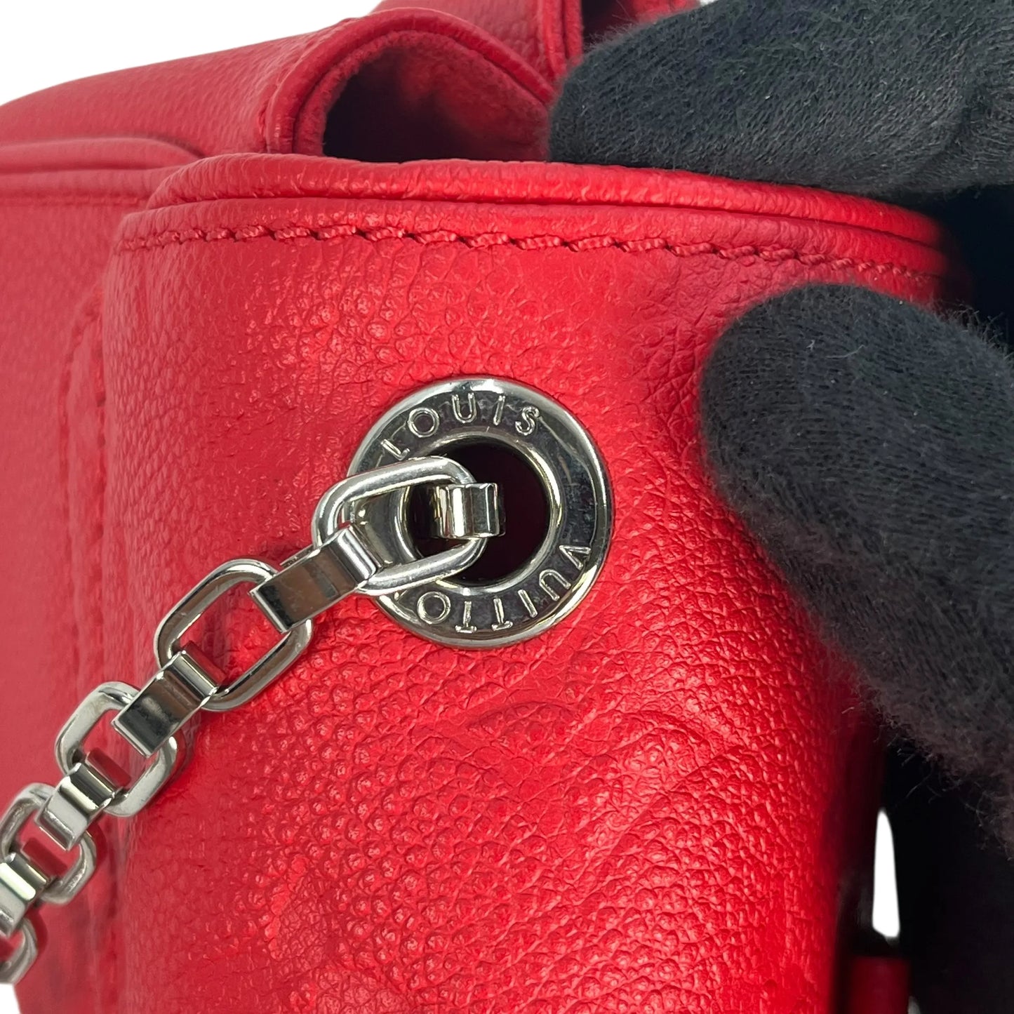 Louis Vuitton Monogram Empreinte Saint Germain BB Shoulder Bag - Red