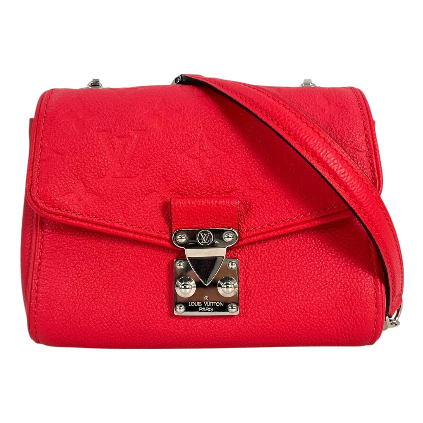 Louis Vuitton Monogram Empreinte Saint Germain BB Shoulder Bag - Red