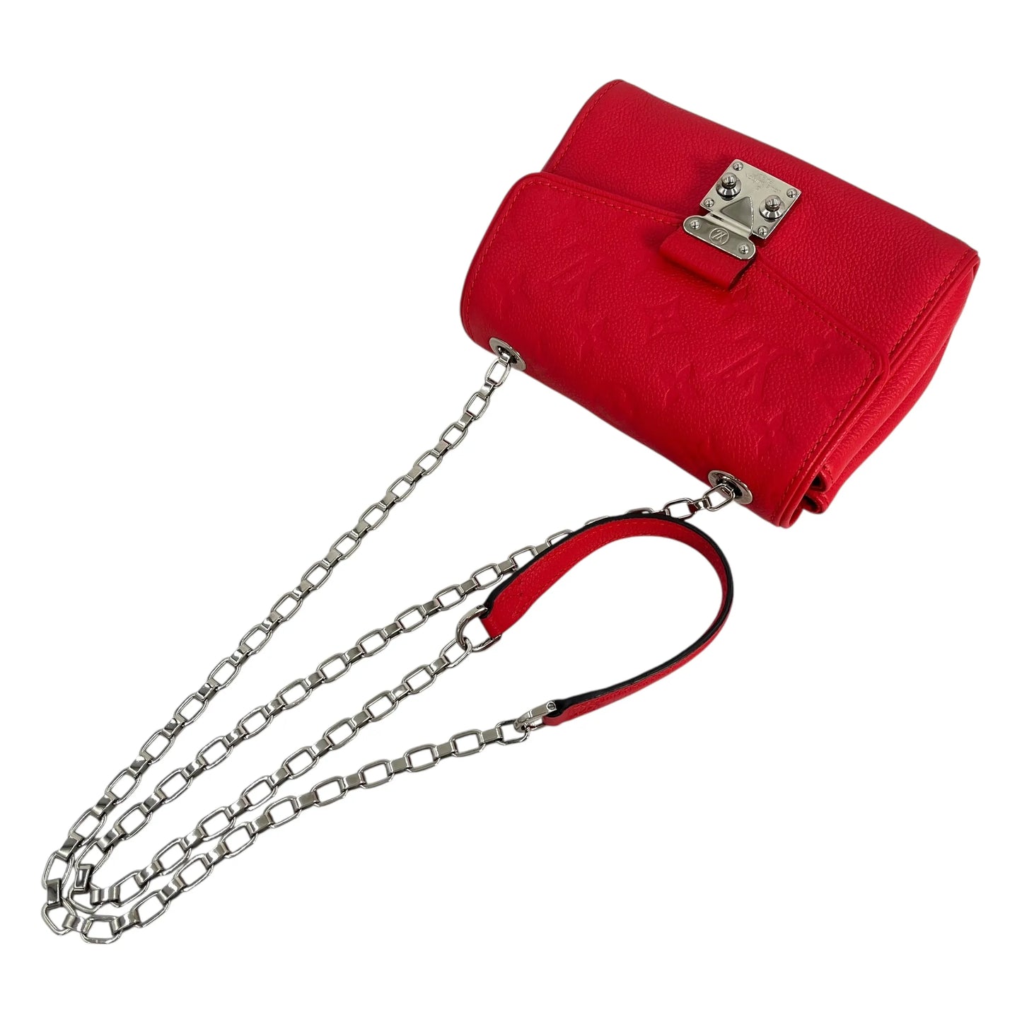 Louis Vuitton Monogram Empreinte Saint Germain BB Shoulder Bag - Red