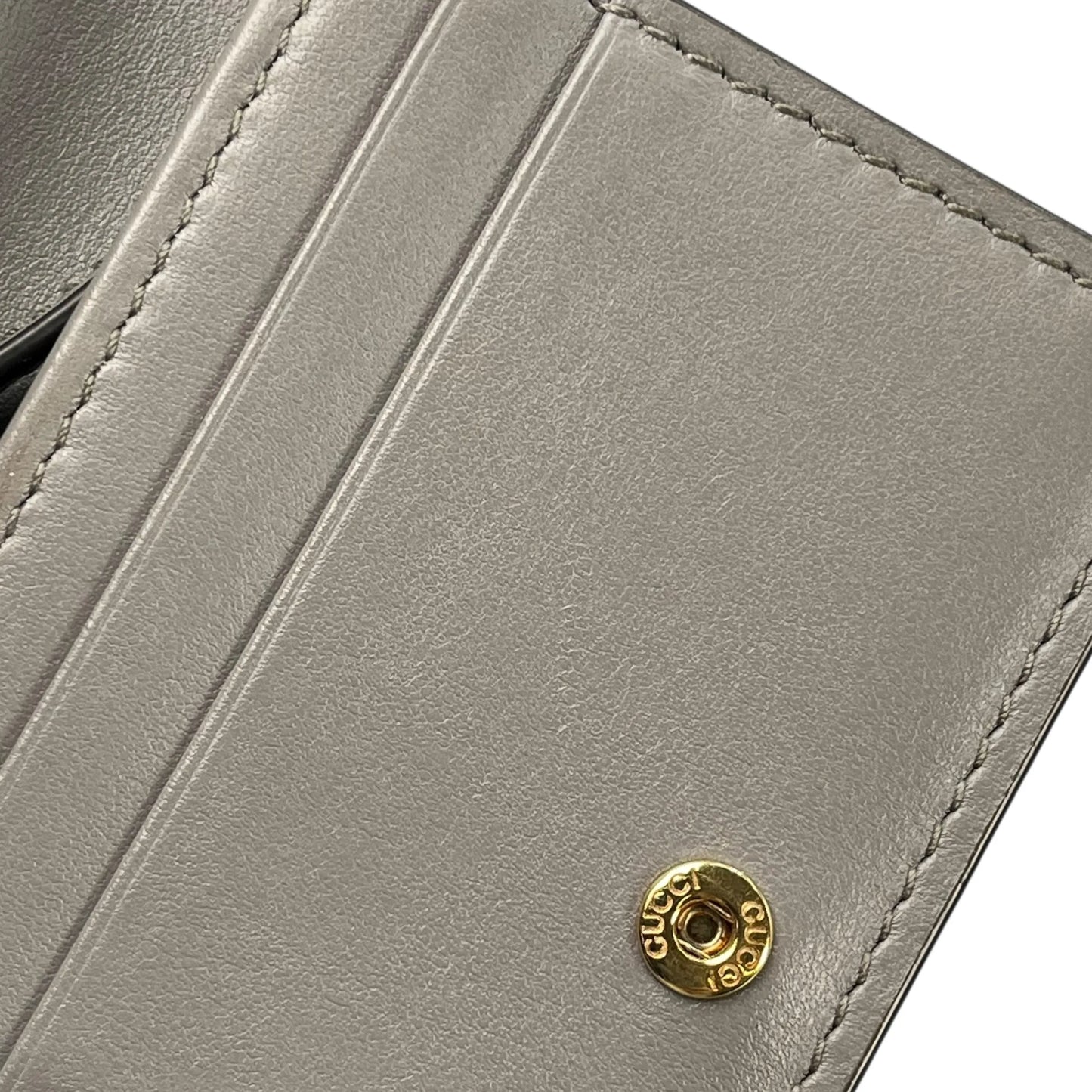 GUCCI GG Materasse Compact Wallet - Gray
