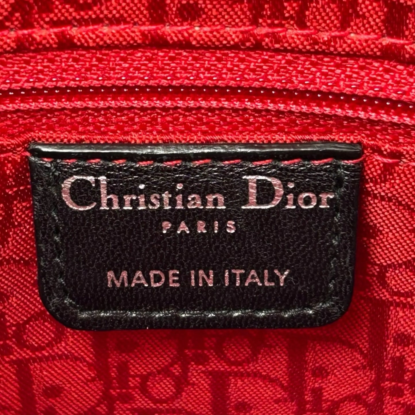 Dior Lady Dior Large Lambskin Cannage - Black