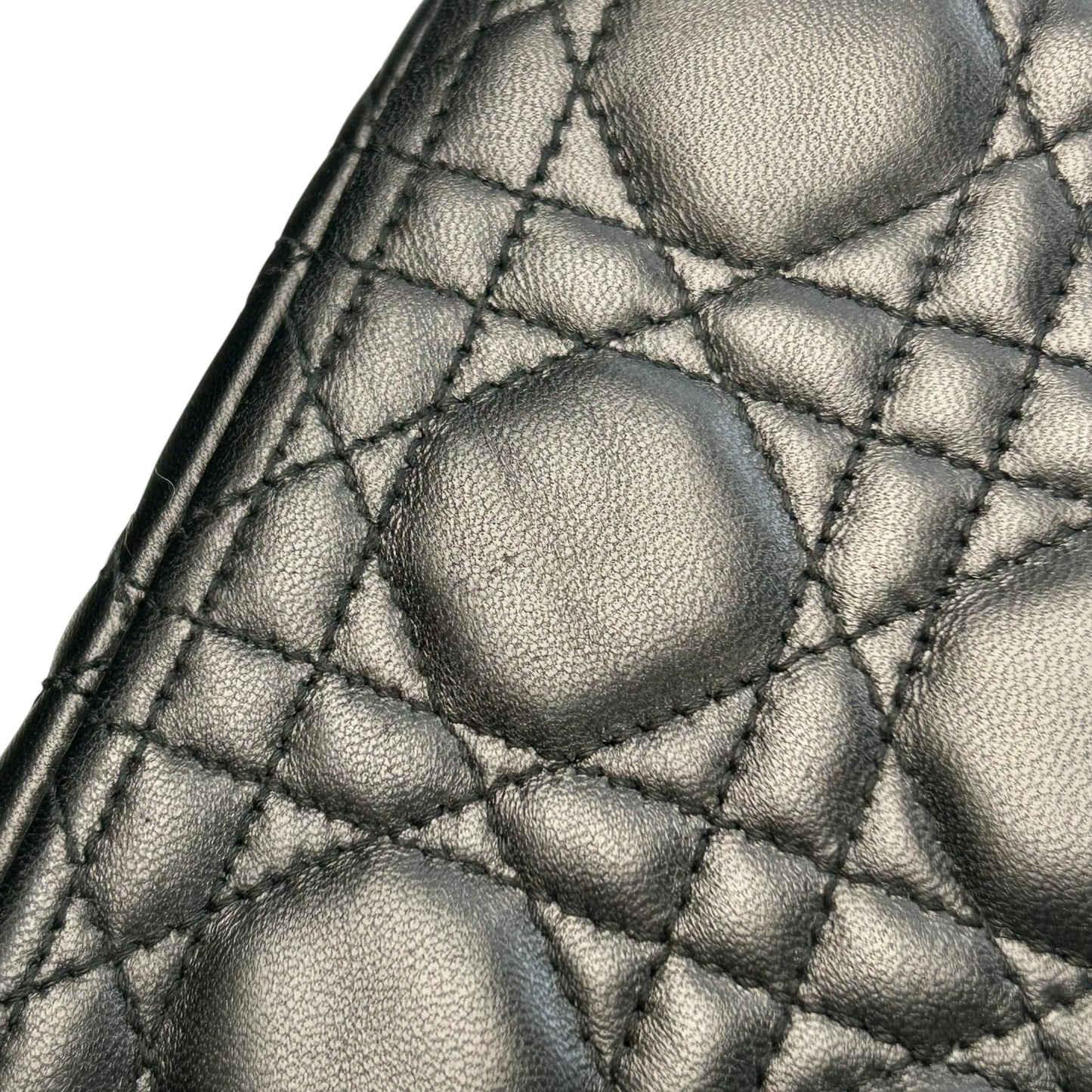 Dior Lady Dior Large Lambskin Cannage - Black