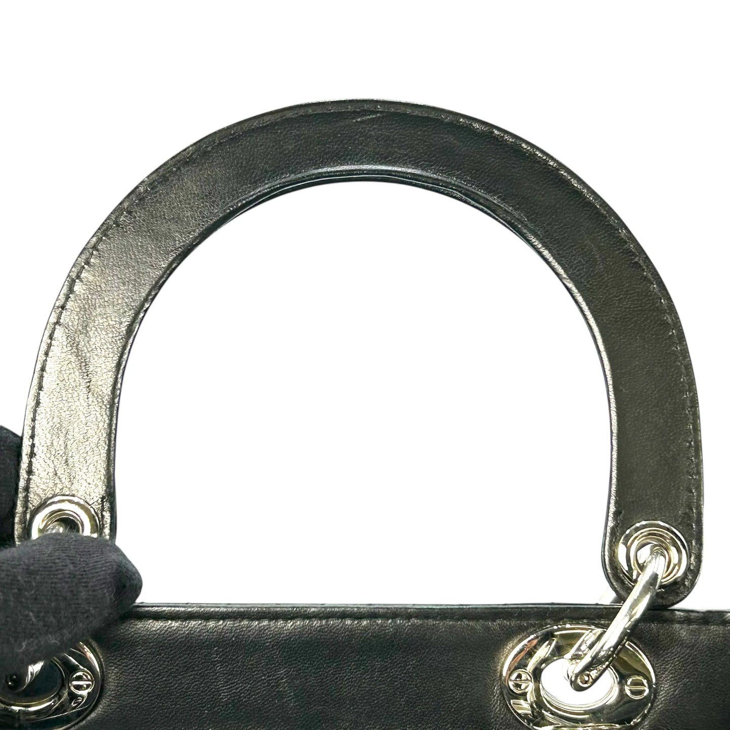 Dior Lady Dior Large Lambskin Cannage - Black