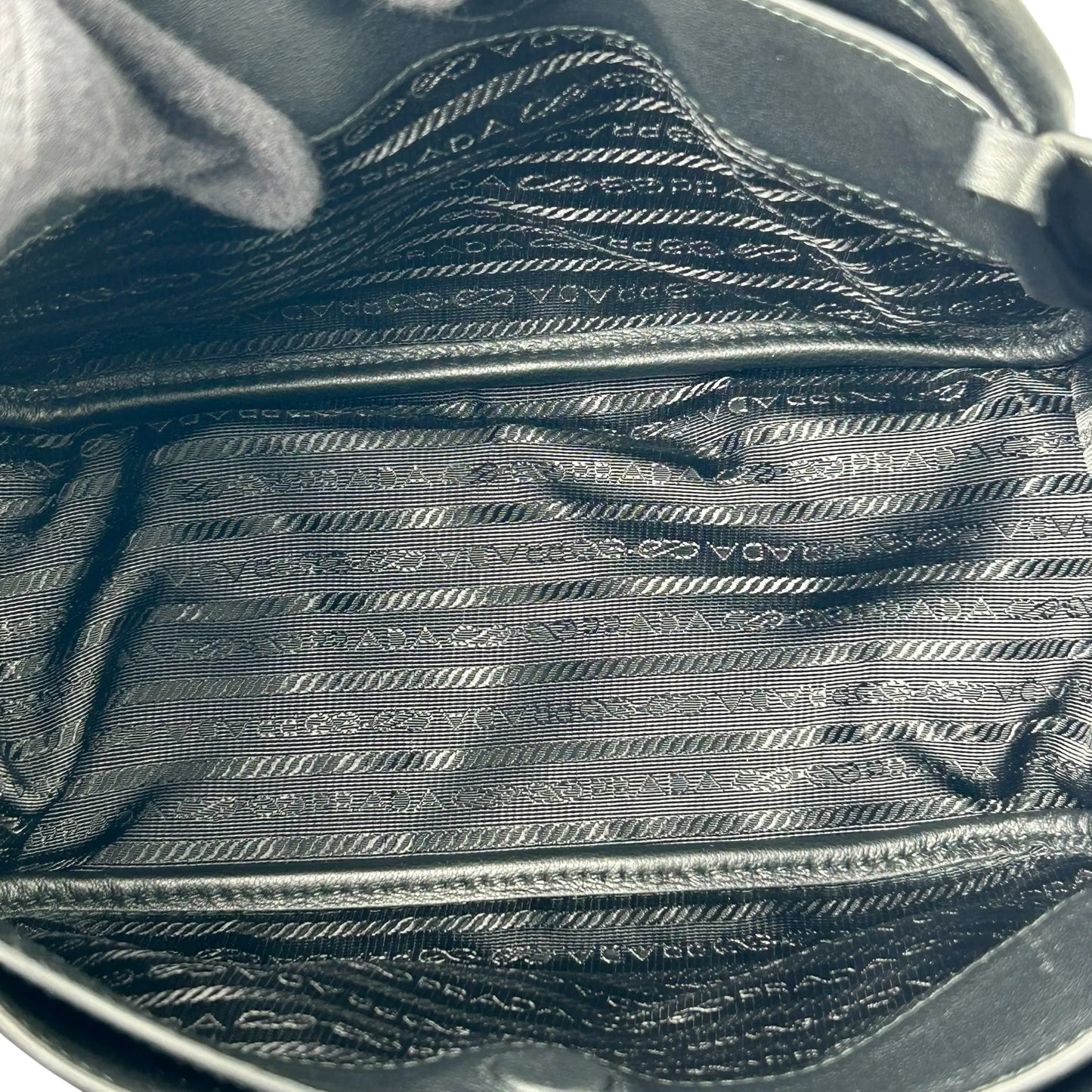 PRADA Leather Mini Tote Bag - Black