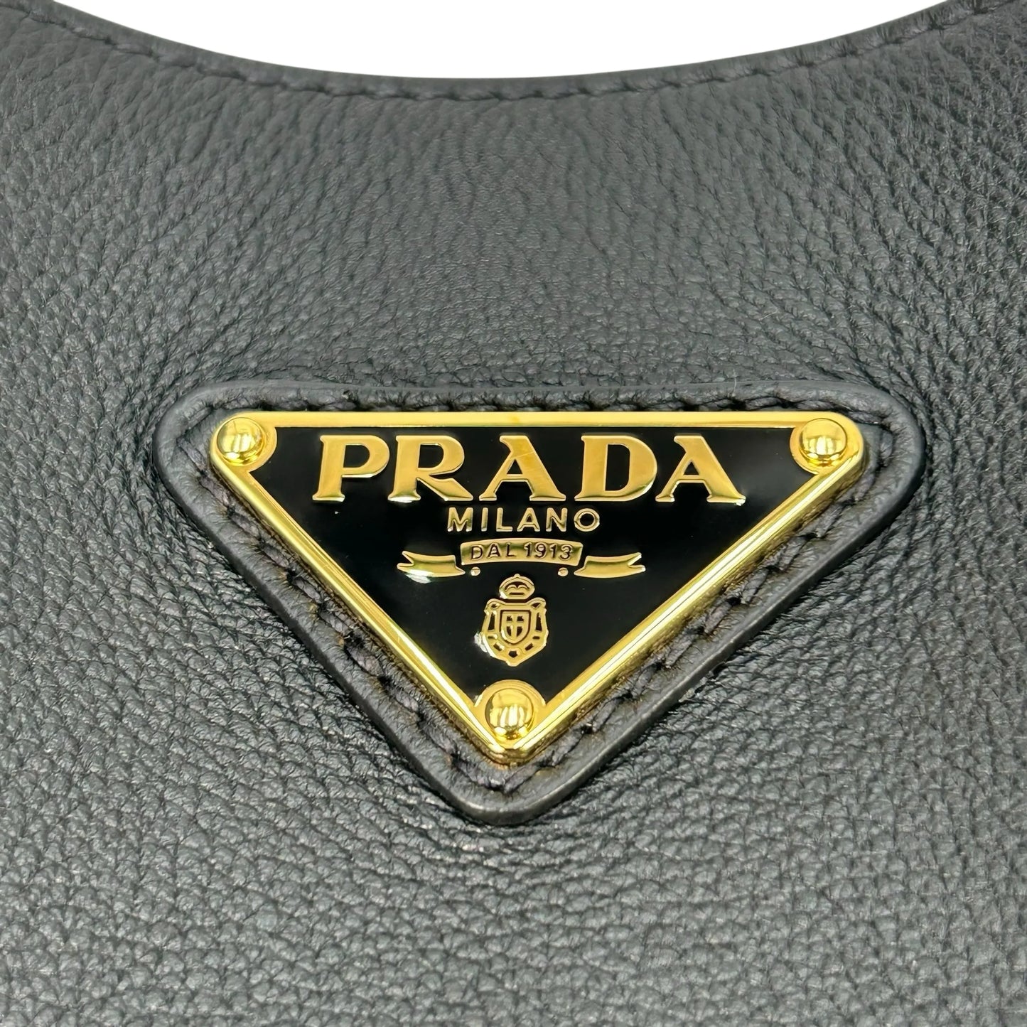 PRADA Leather Mini Tote Bag - Black