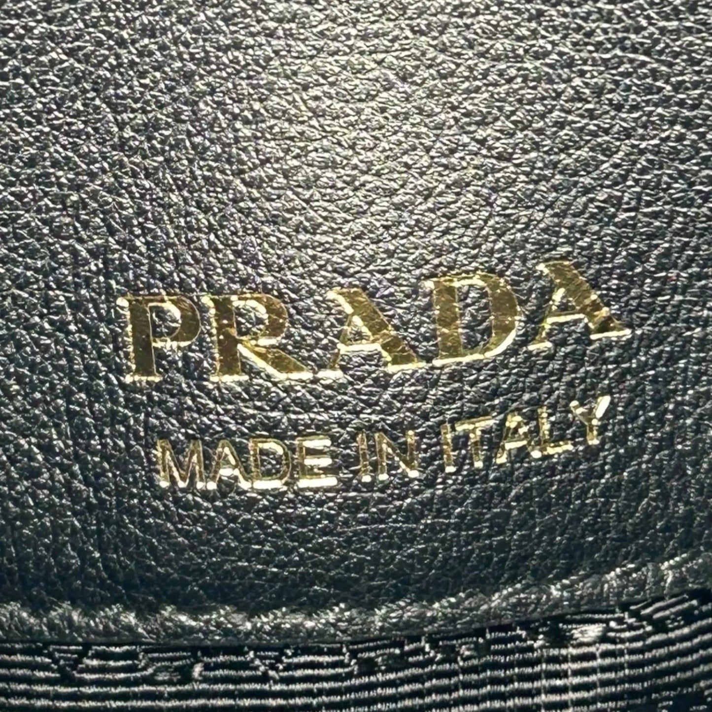 PRADA Leather Mini Tote Bag - Black