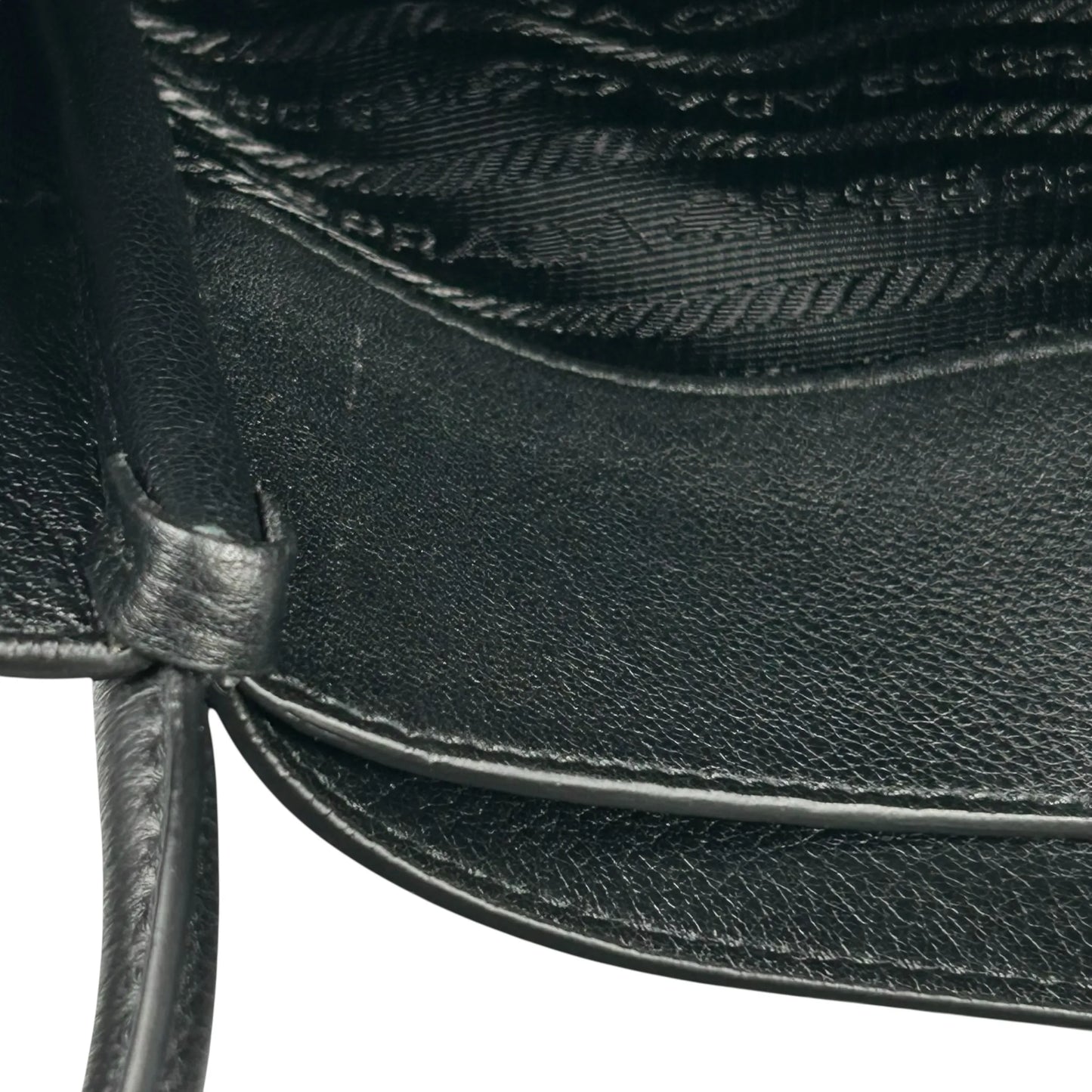 PRADA Leather Mini Tote Bag - Black