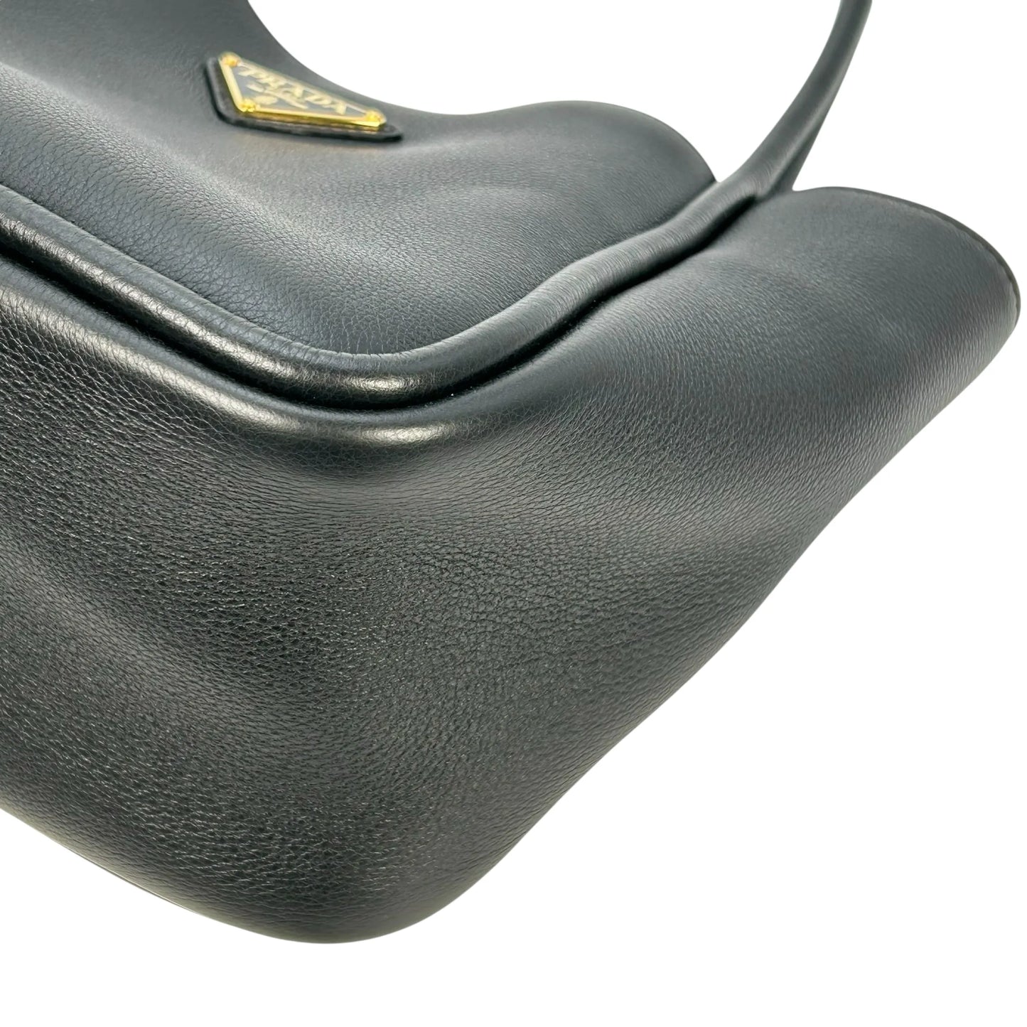 PRADA Leather Mini Tote Bag - Black