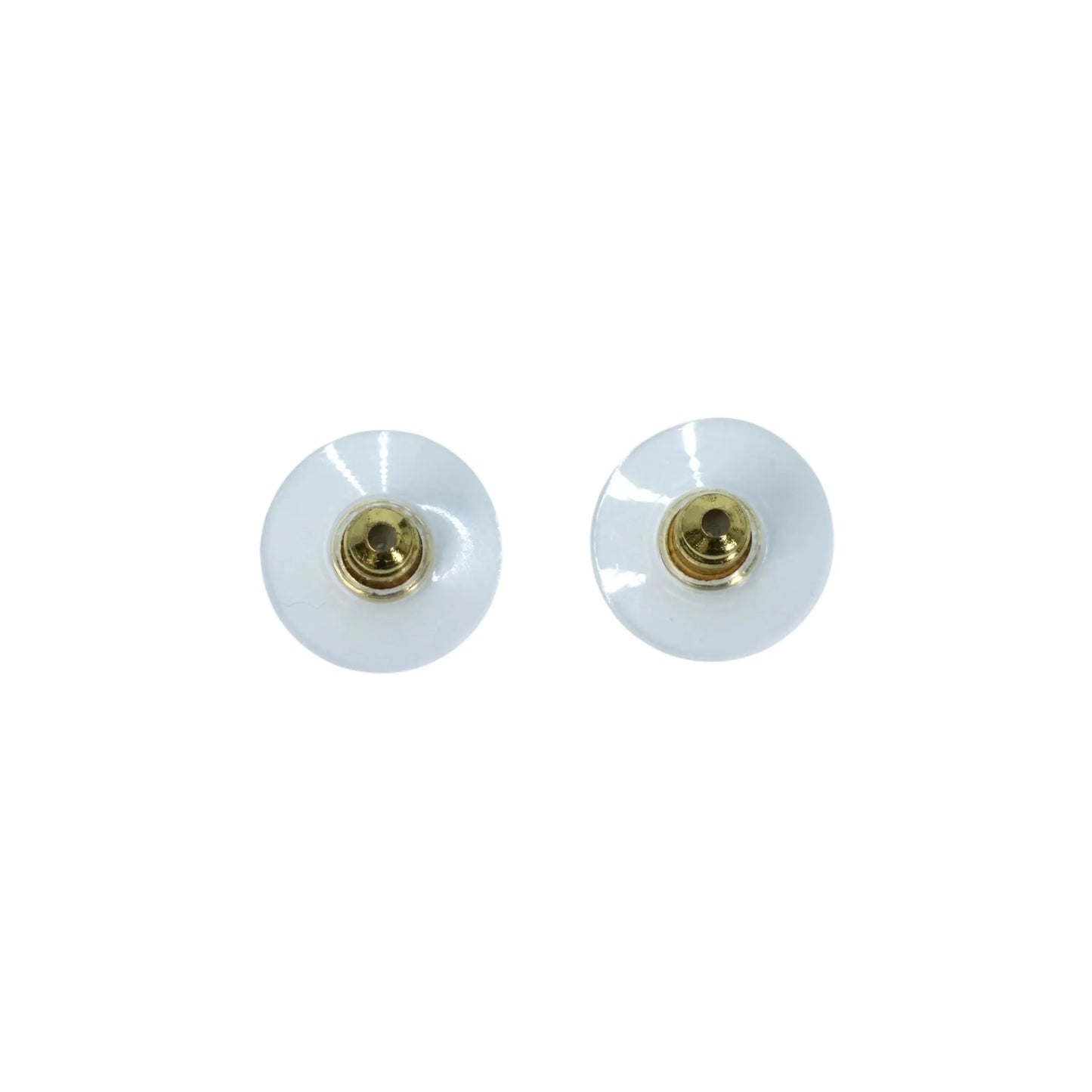 CHANEL Rhinestone CC Logo Heart Earring F23B - Gold Plated