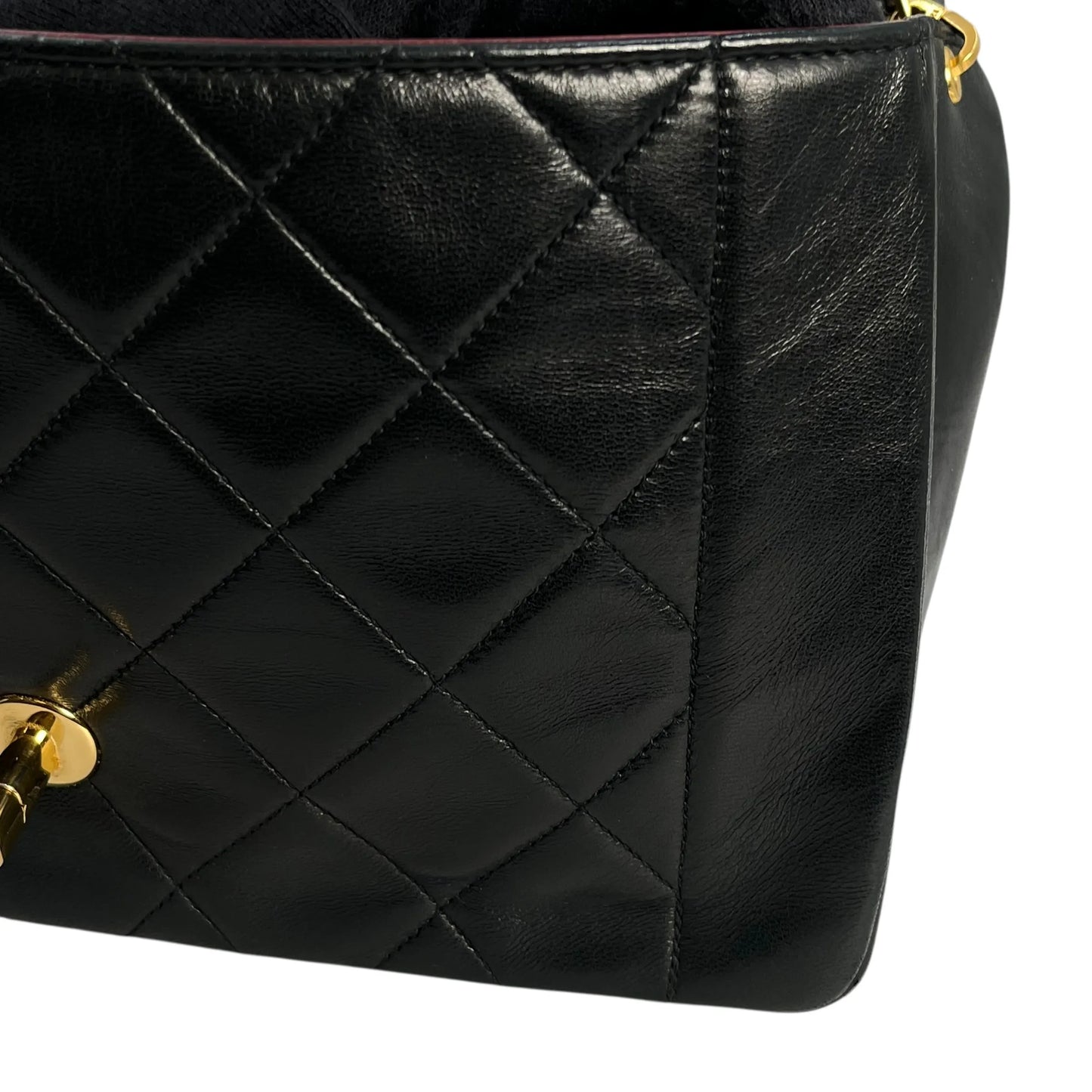 CHANEL Diana 25 Lambskin Shoulder Bag - Black