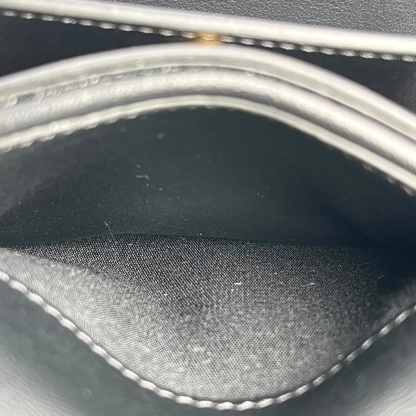 CELINE Triomphe Embossed Small Tri-fold Compact Wallet - Black