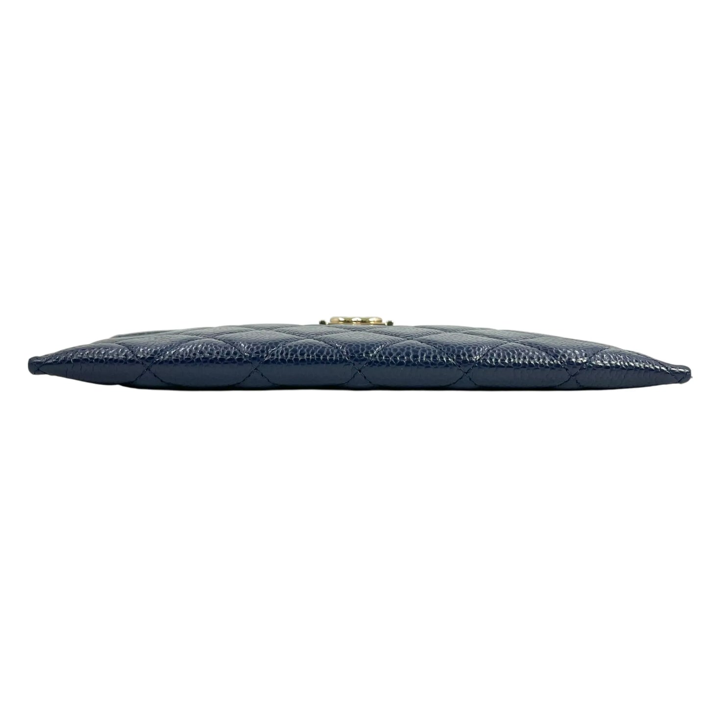CHANEL Boy Chanel Materasse Caviarskin Long Wallet - Navy