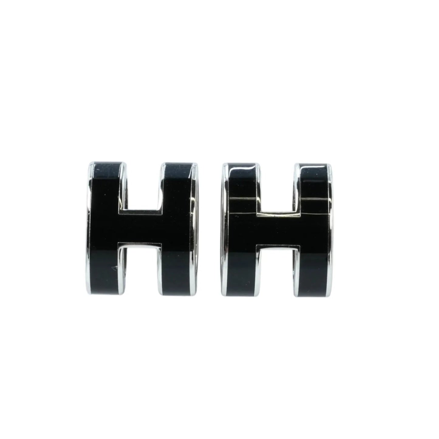 Hermès Pop Ash Earring - Black - Gold Plated - 34937