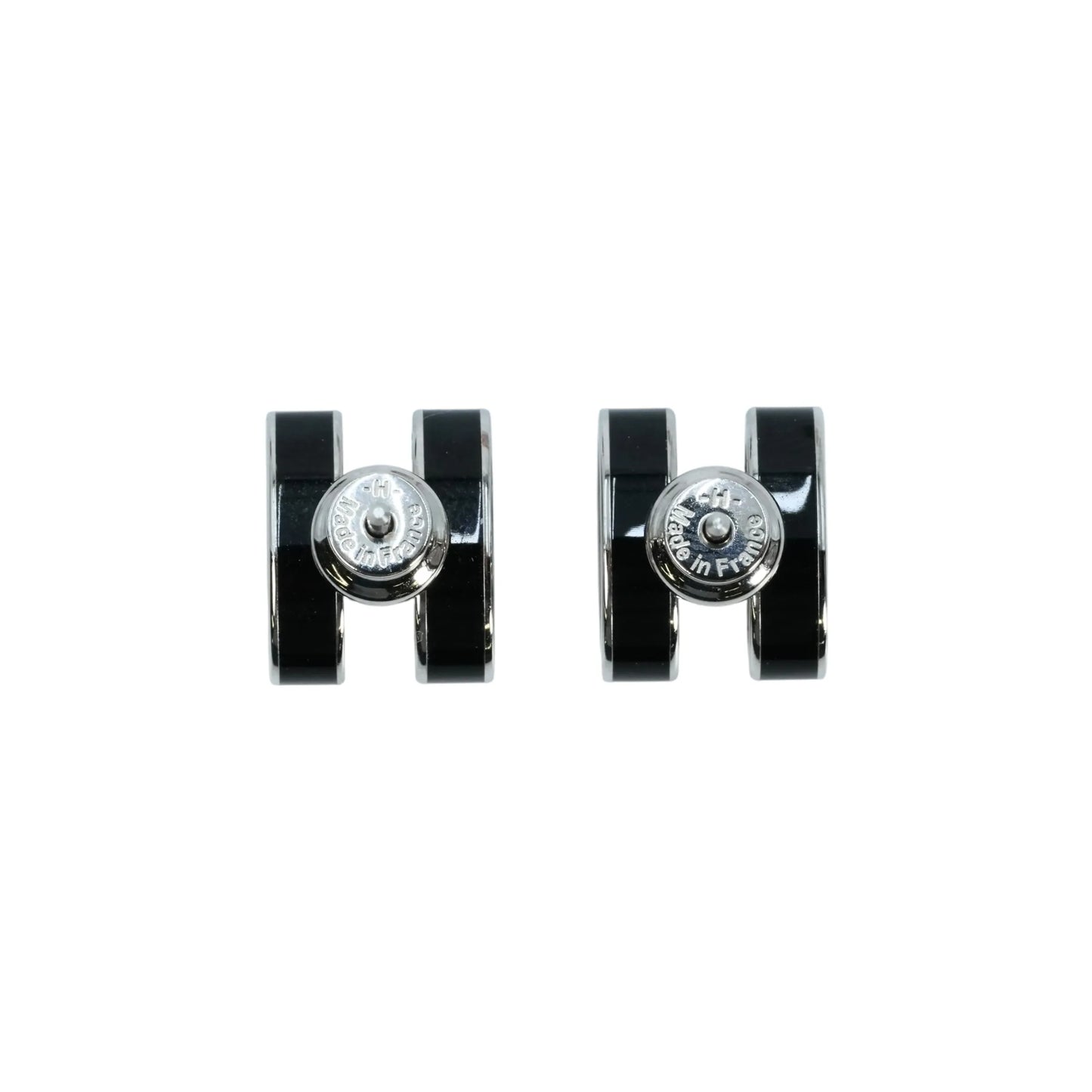 Hermès Pop Ash Earring - Black - Gold Plated - 34937