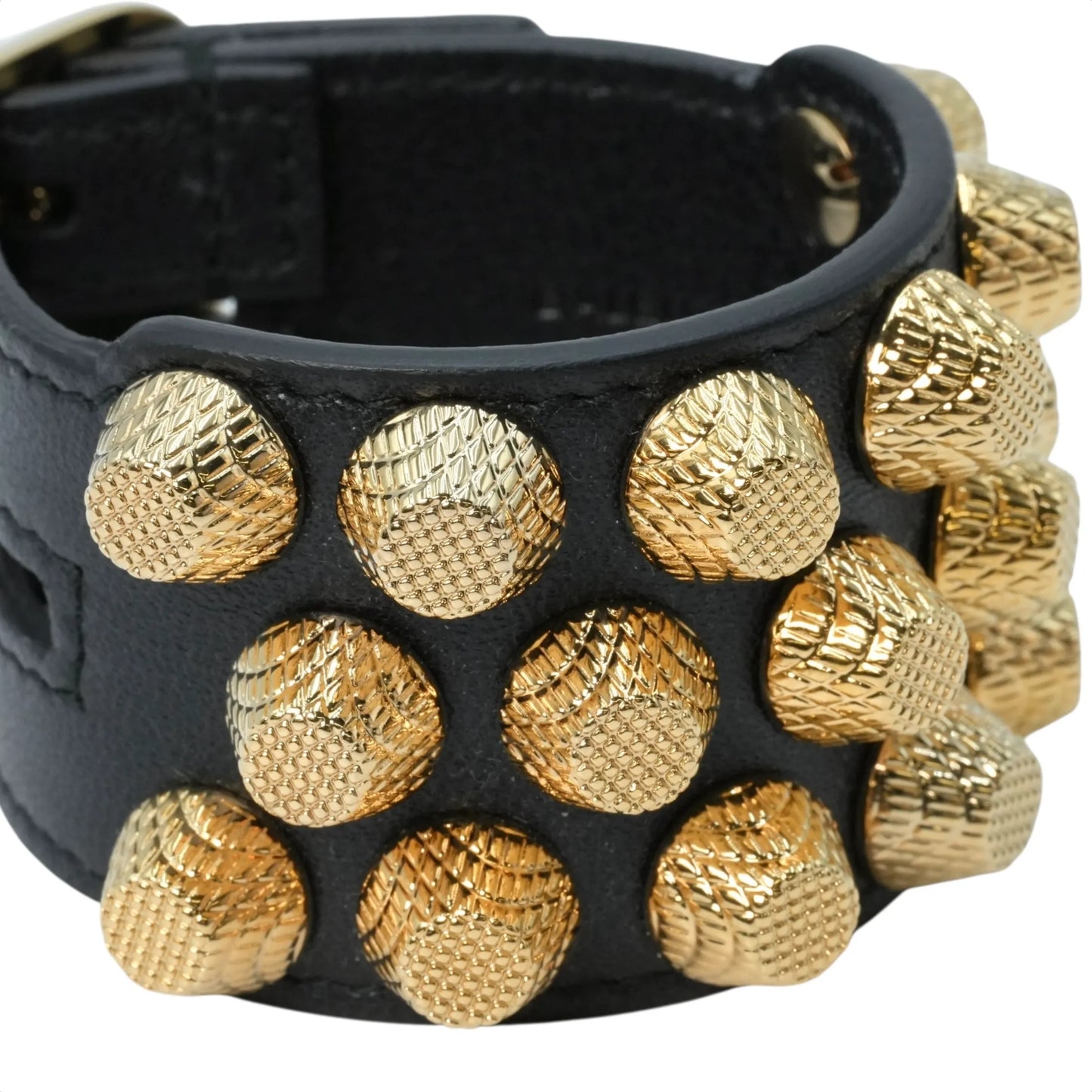 BALENCIAGA Arena Three Row GGH Bracelet - Black