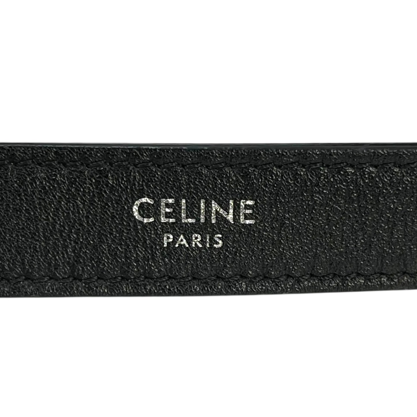 CELINE Ava Leather One Shoulder Bag - Black