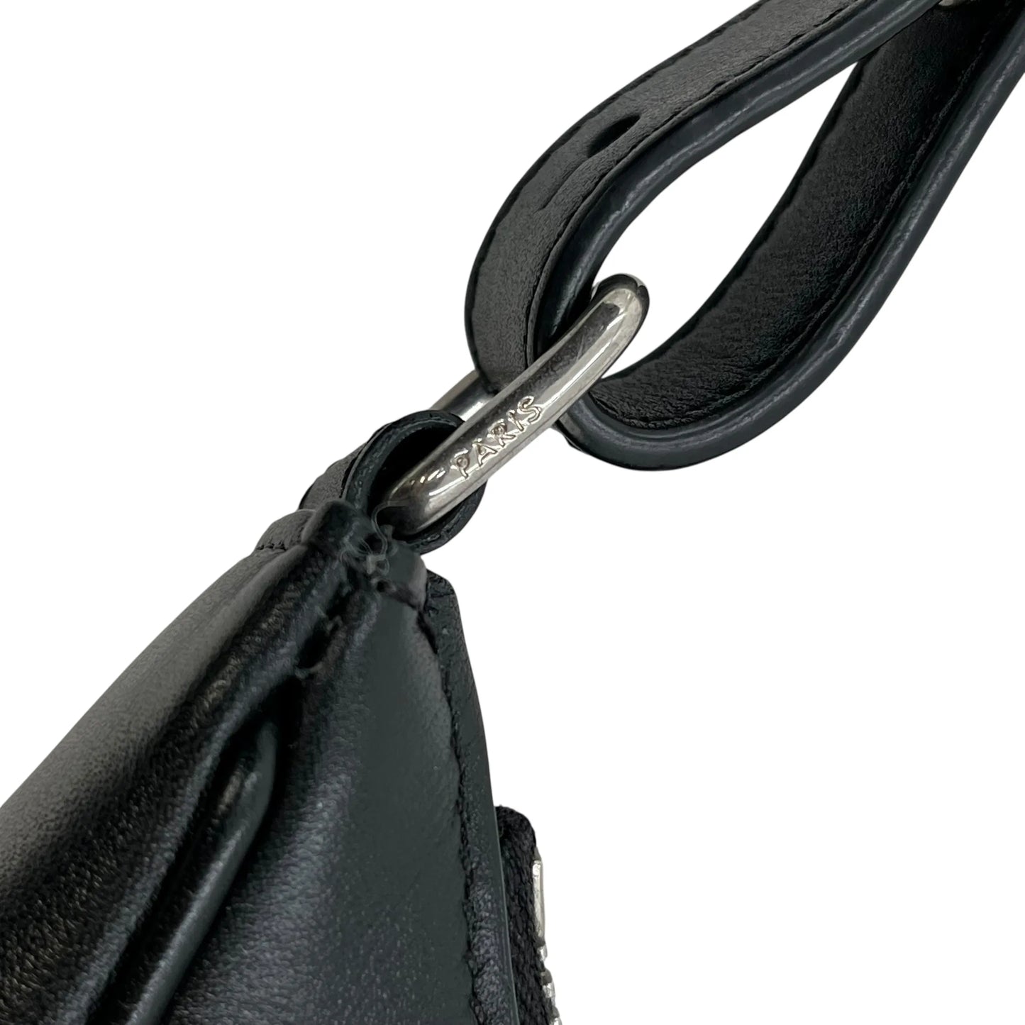 CELINE Ava Leather One Shoulder Bag - Black