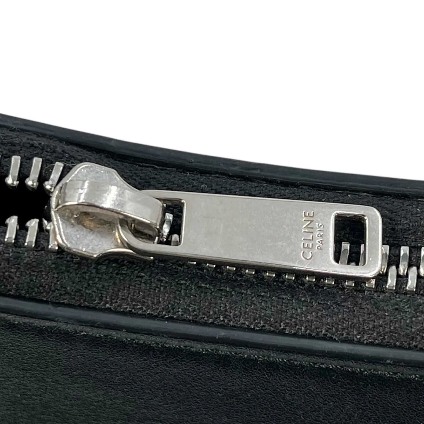 CELINE Ava Leather One Shoulder Bag - Black