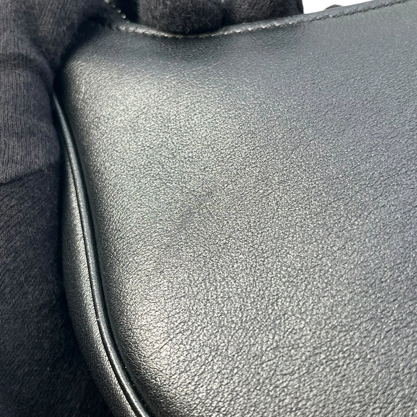 CELINE Ava Leather One Shoulder Bag - Black