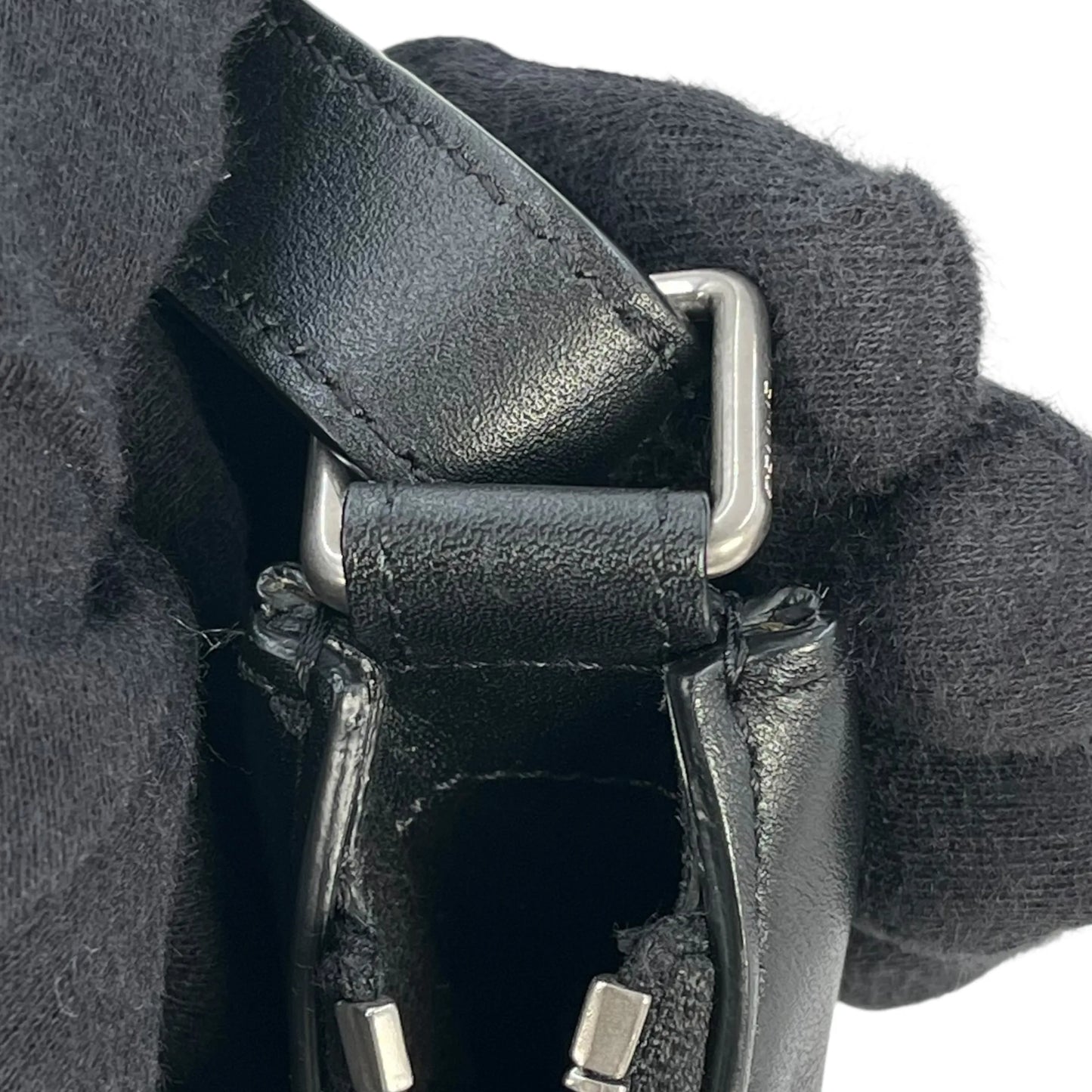 CELINE Ava Leather One Shoulder Bag - Black