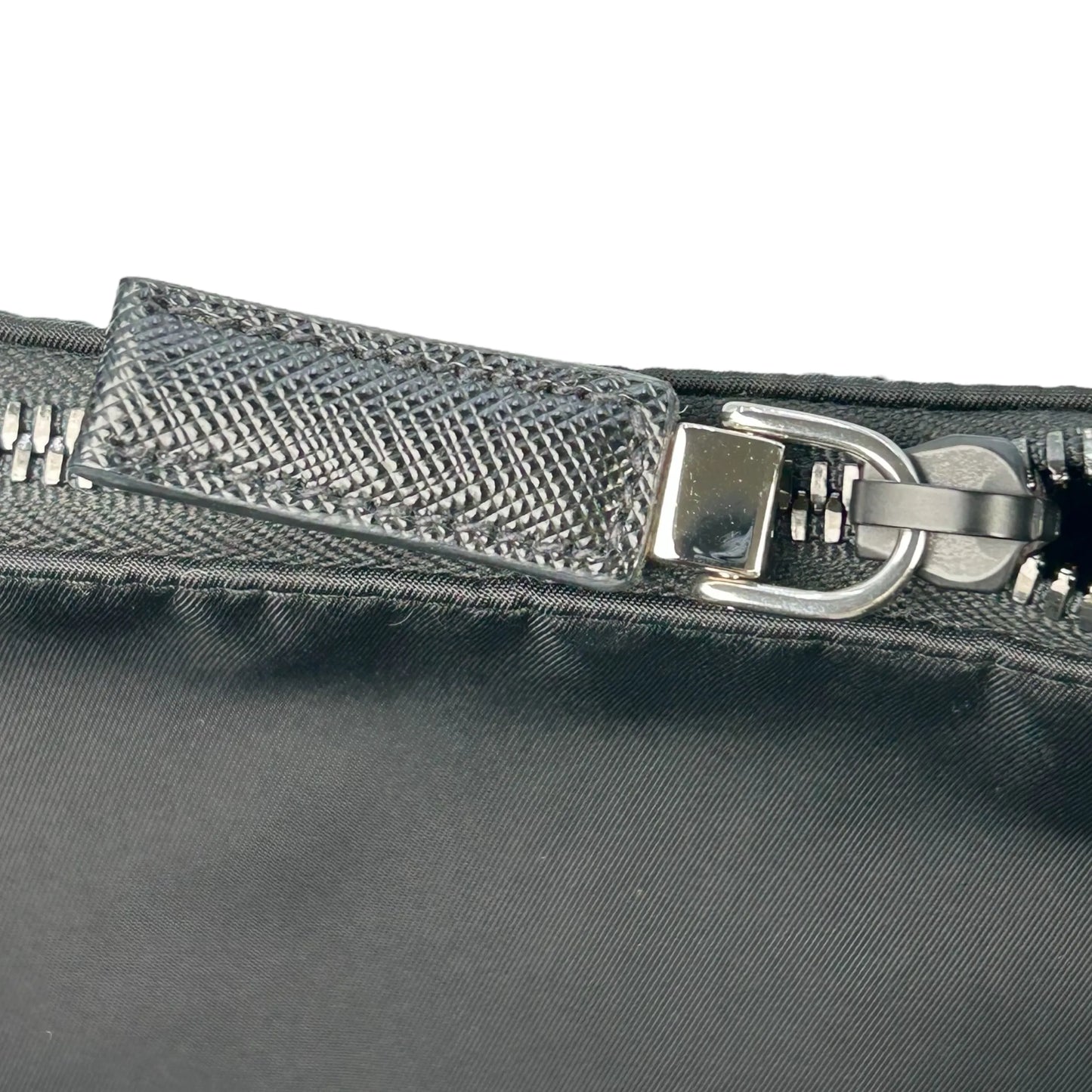 PRADA Re-Nylon Saffiano Leather Shoulder Bag - Black