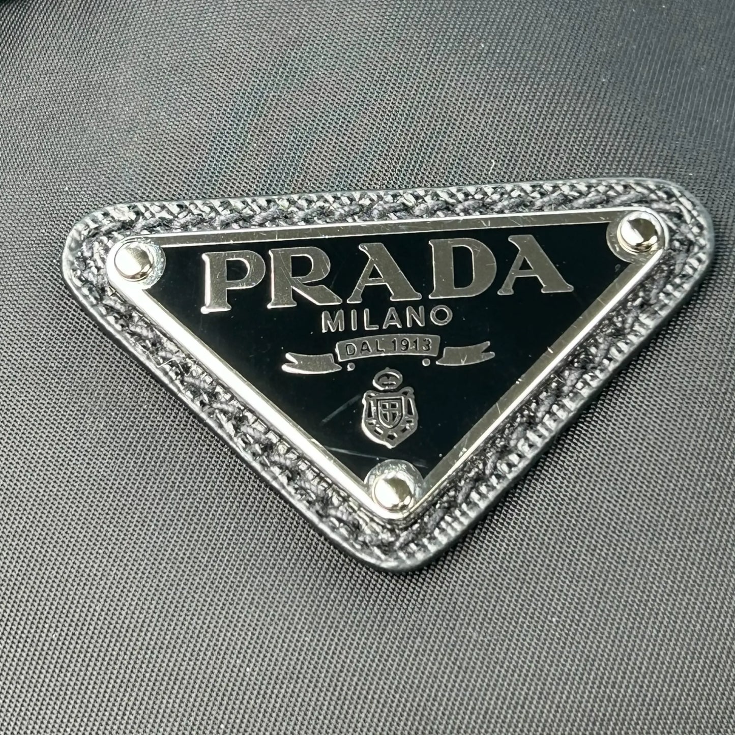 PRADA Re-Nylon Saffiano Leather Shoulder Bag - Black