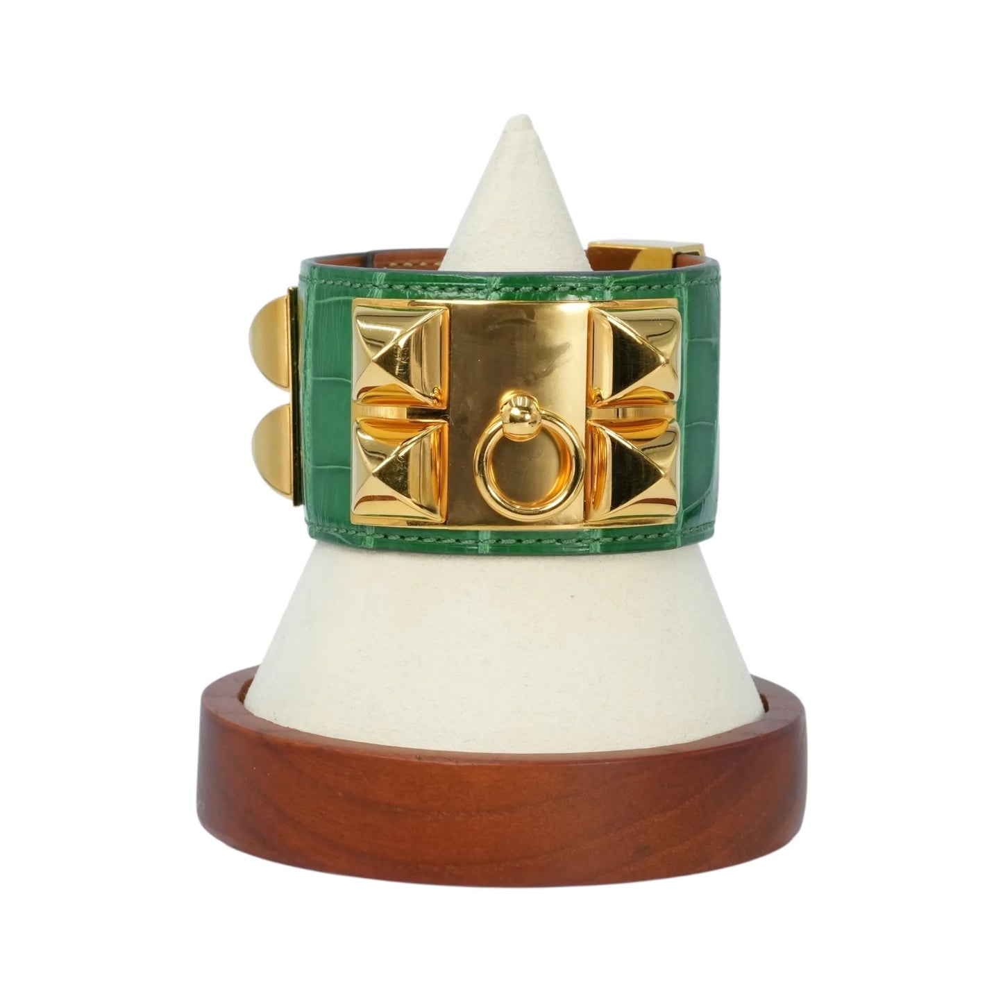 Hermès Collier de Chien Accessories Bracelet - Green × Gold