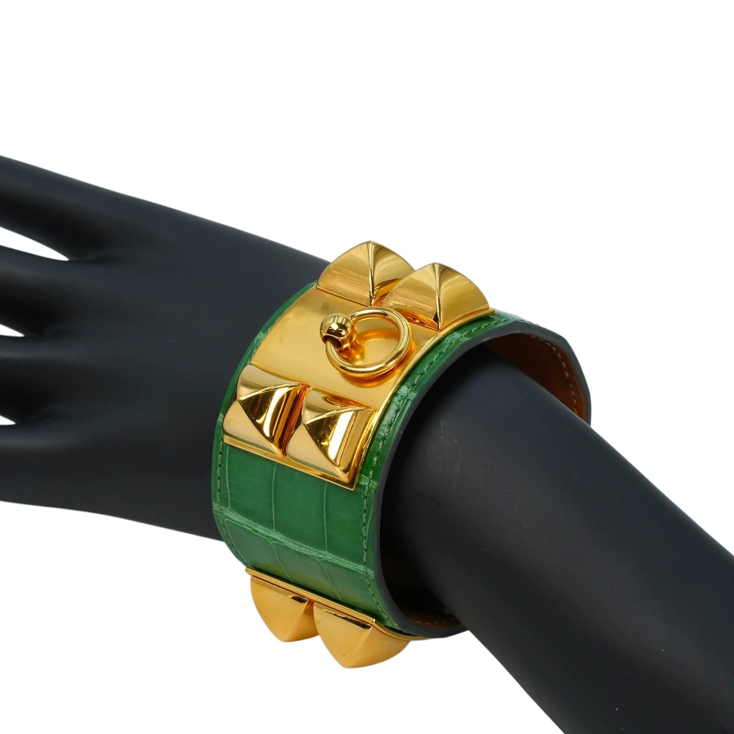 Hermès Collier de Chien Accessories Bracelet - Green × Gold