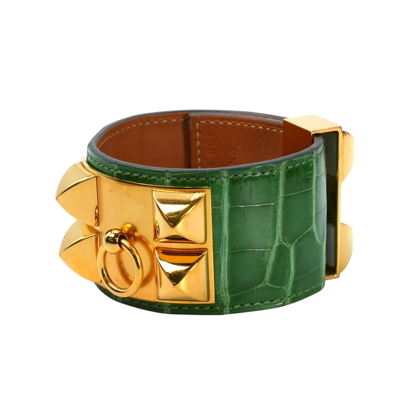 Hermès Collier de Chien Accessories Bracelet - Green × Gold