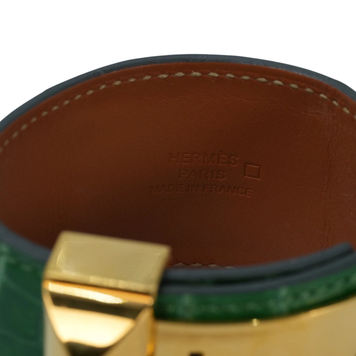 Hermès Collier de Chien Accessories Bracelet - Green × Gold