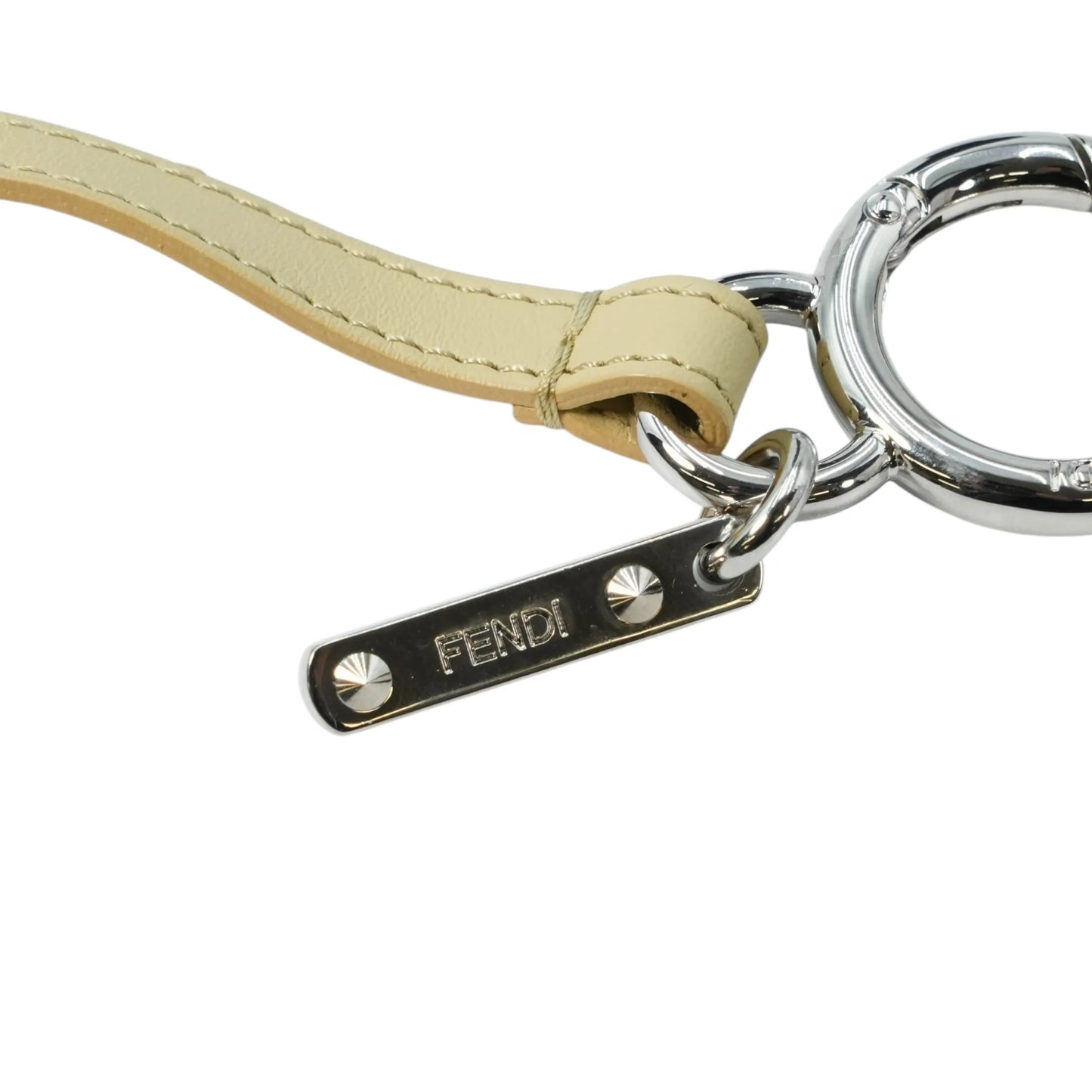 FENDI Mirror Leather Charm Keychain - Multicolor