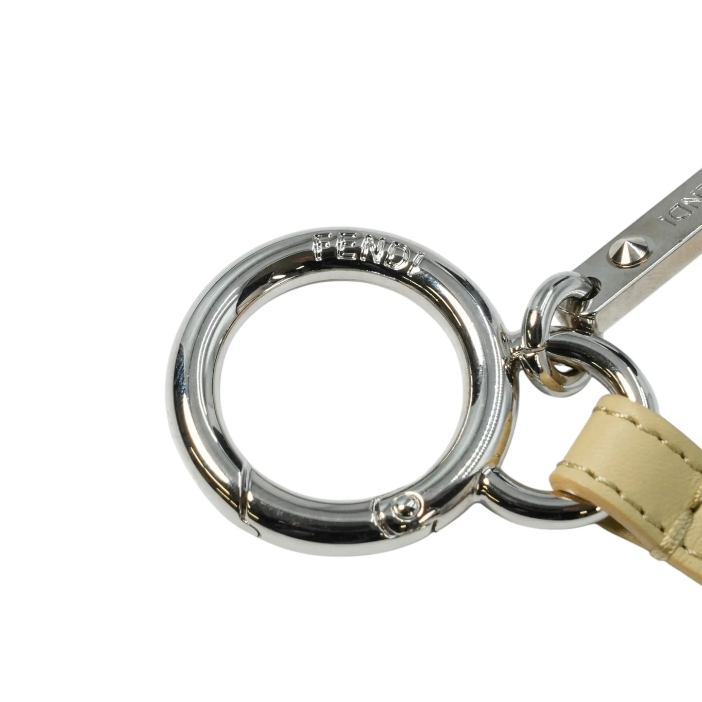 FENDI Mirror Leather Charm Keychain - Multicolor