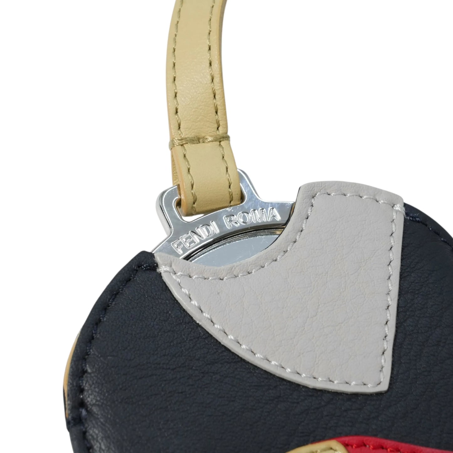 FENDI Mirror Leather Charm Keychain - Multicolor