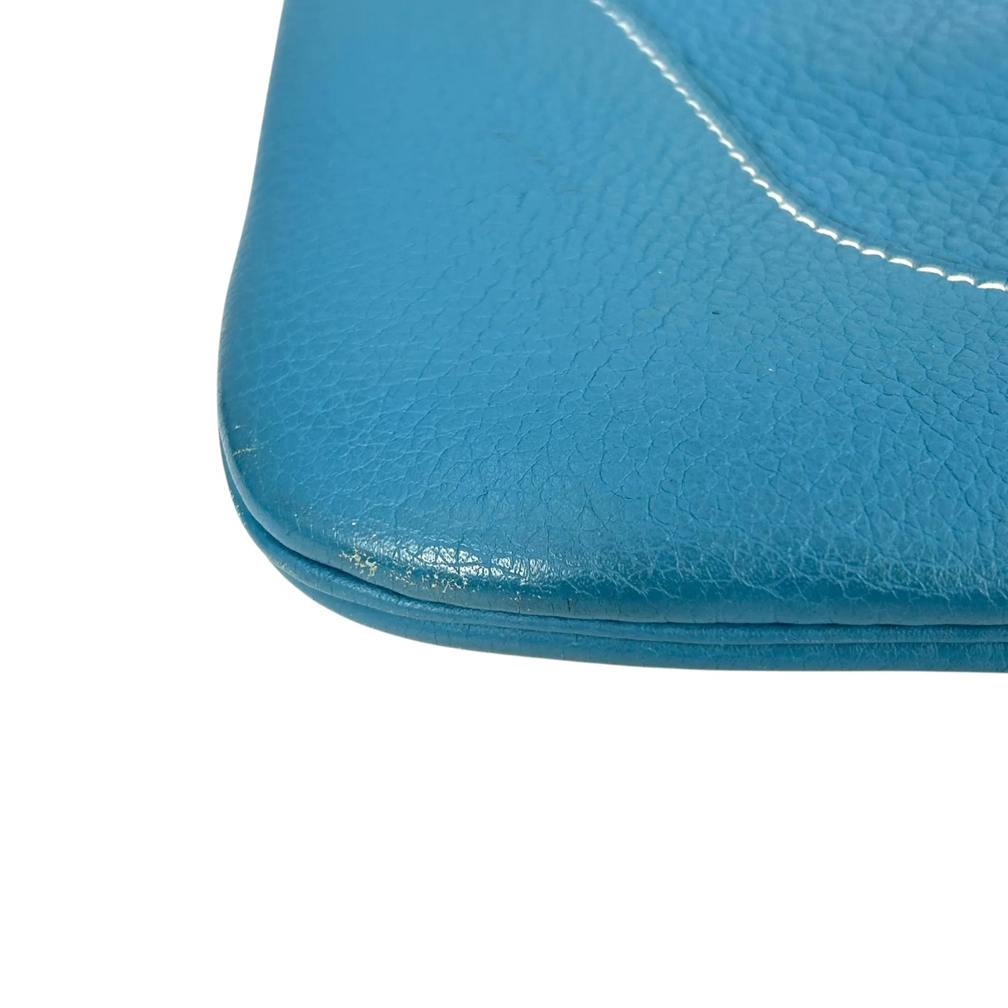 Loewe Trim 35 Shoulder Bag in Taurillon Clemence Leather with H Stamp (2004) - Blue