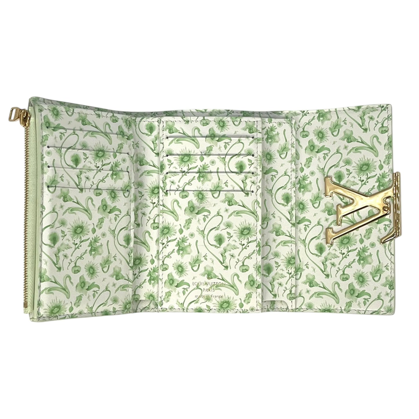 Louis Vuitton Capucines Portefeuille Compact Wallet - Mint Green