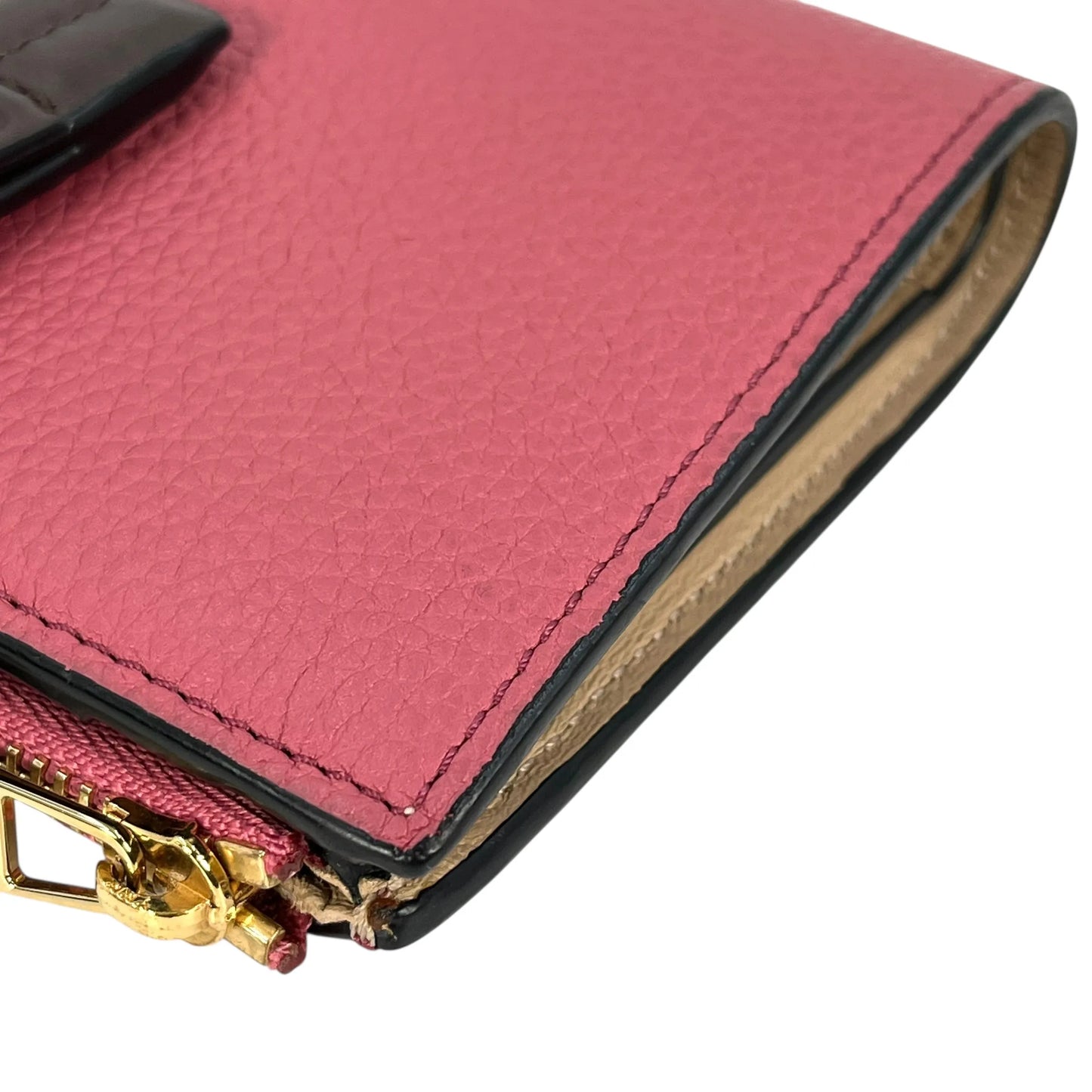LOEWE Vertical Medium Compact Wallet - Pink