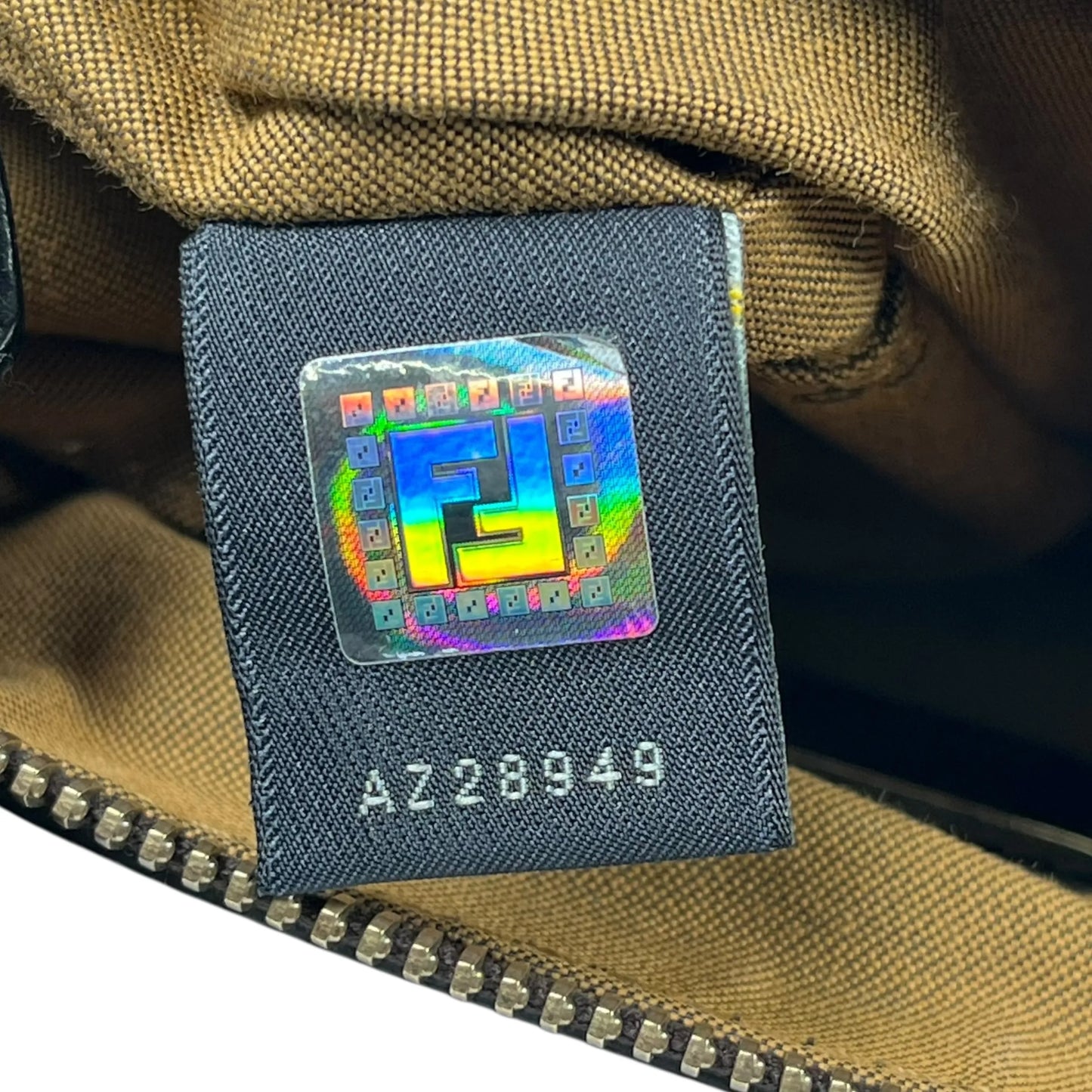 FENDI Zucca Shoulder Bag - Brown - 35749