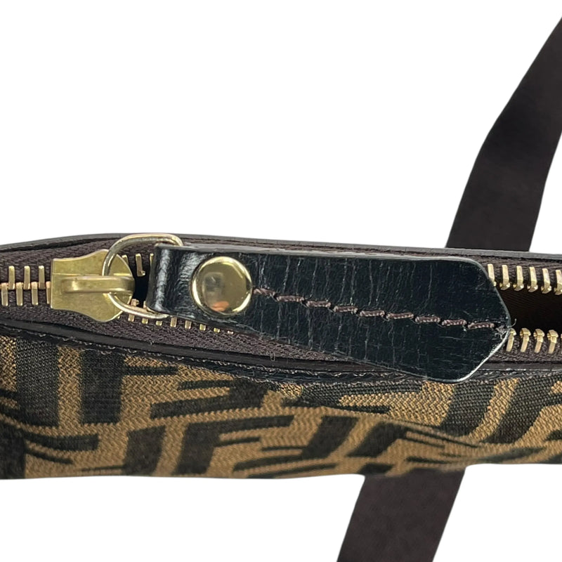 FENDI Zucca Shoulder Bag - Brown - 35749