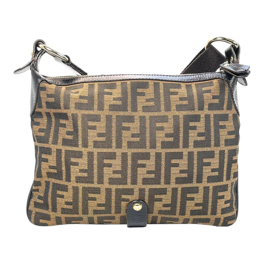 FENDI Zucca Shoulder Bag - Brown - 35749
