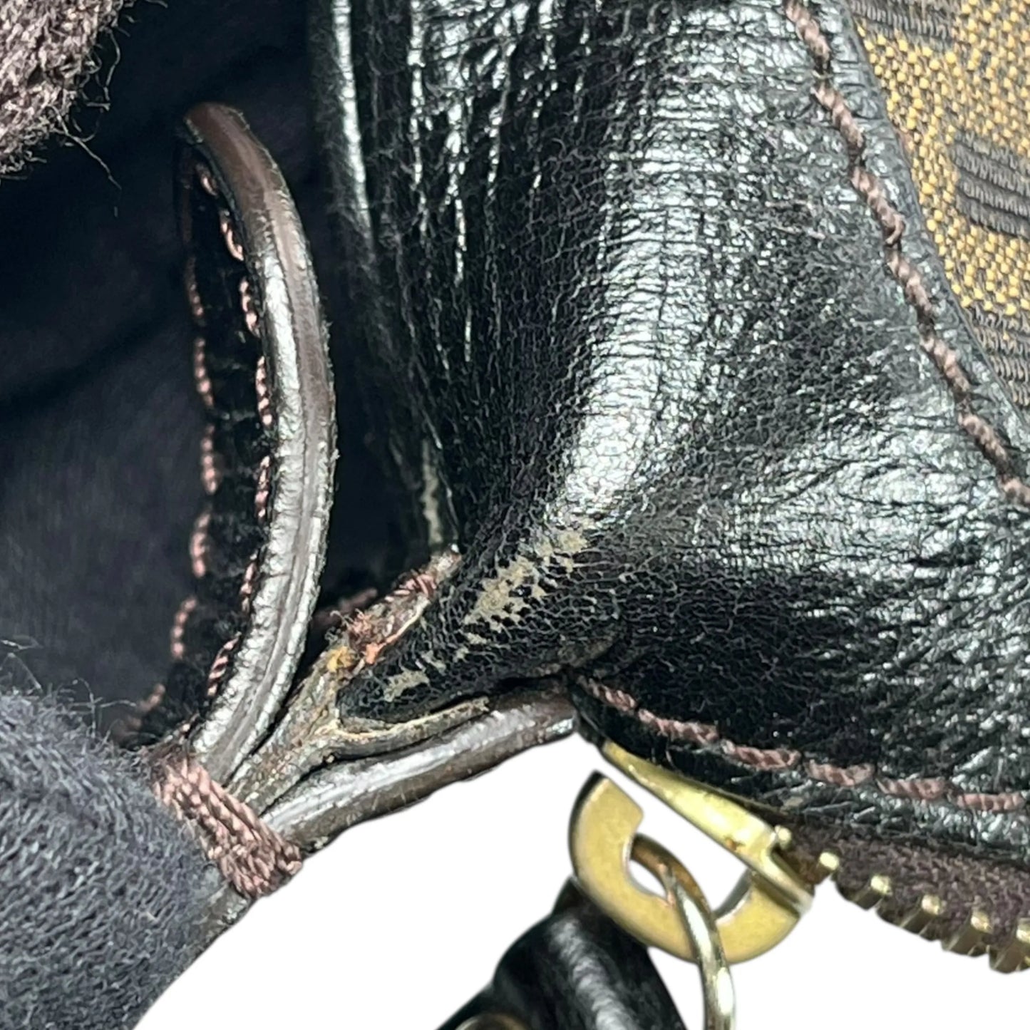 FENDI Zucca Shoulder Bag - Brown - 35749