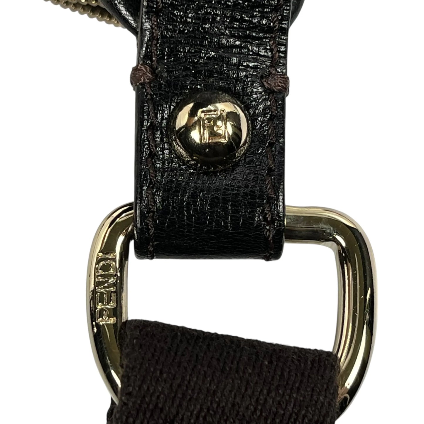 FENDI Zucca Shoulder Bag - Brown - 35749