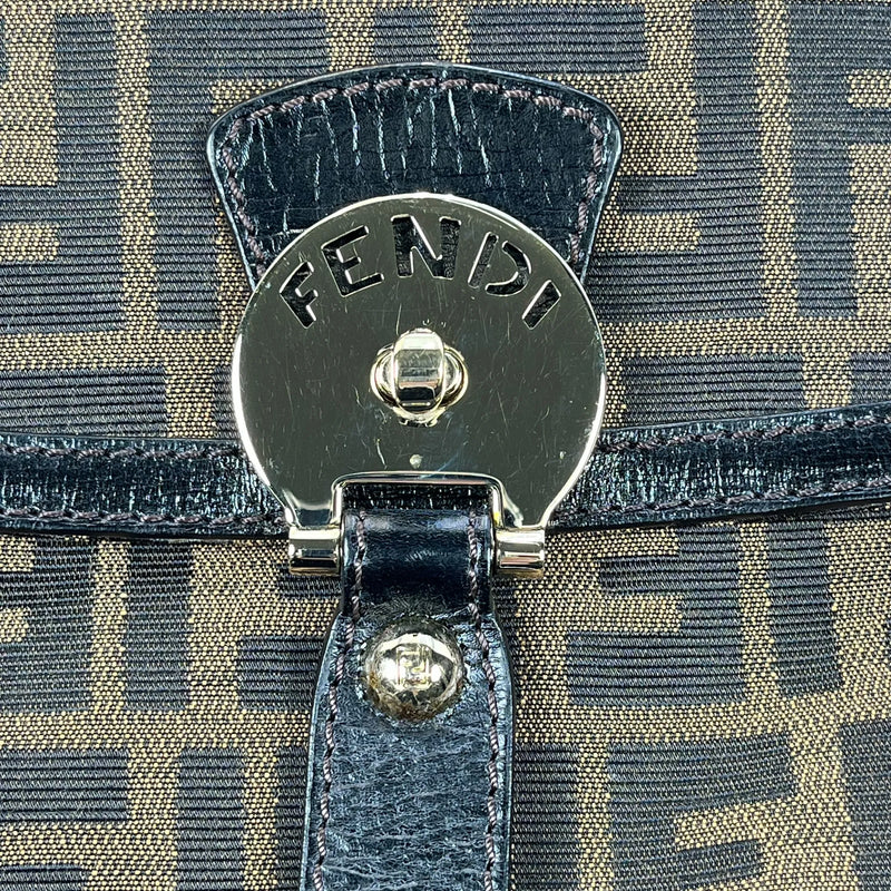 FENDI Zucca Shoulder Bag - Brown - 35749