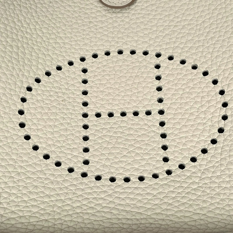 Hermès Evelyne TPM Trillion Leather Gris Pale B Stamped(2023)Shoulder Bag - White