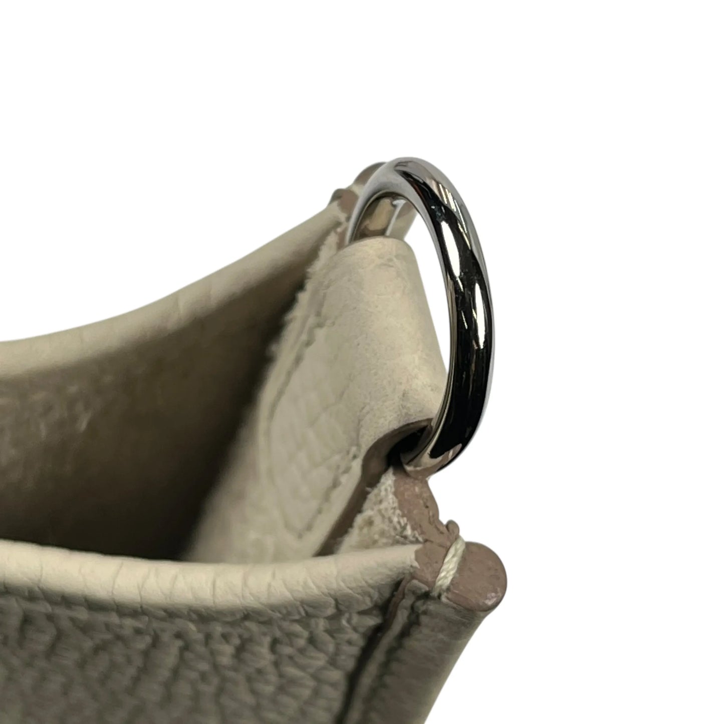 Hermès Evelyne TPM Trillion Leather Gris Pale B Stamped(2023)Shoulder Bag - White