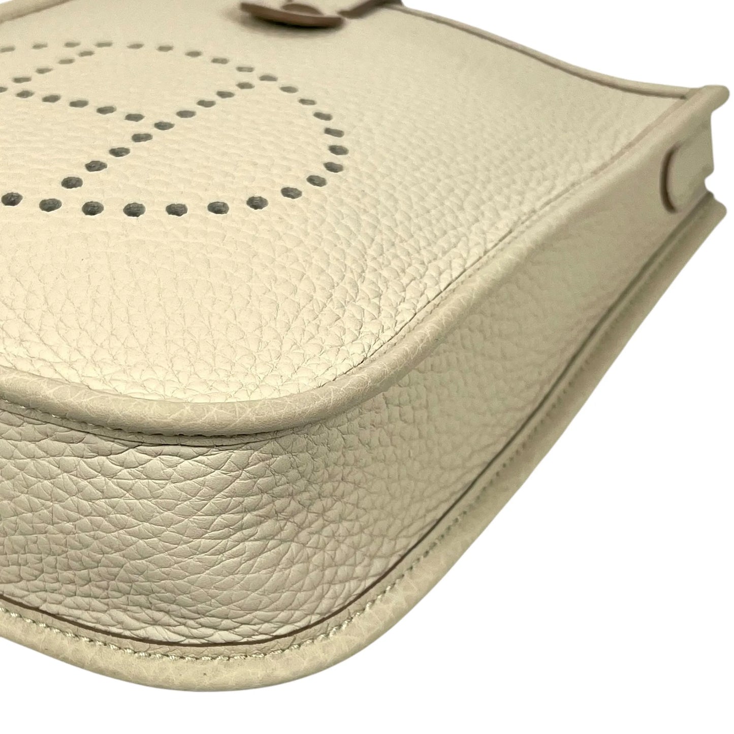 Hermès Evelyne TPM Trillion Leather Gris Pale B Stamped(2023)Shoulder Bag - White